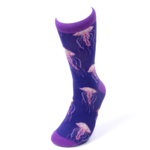 Selini Men's Pink Jellyfish Novelty Socks