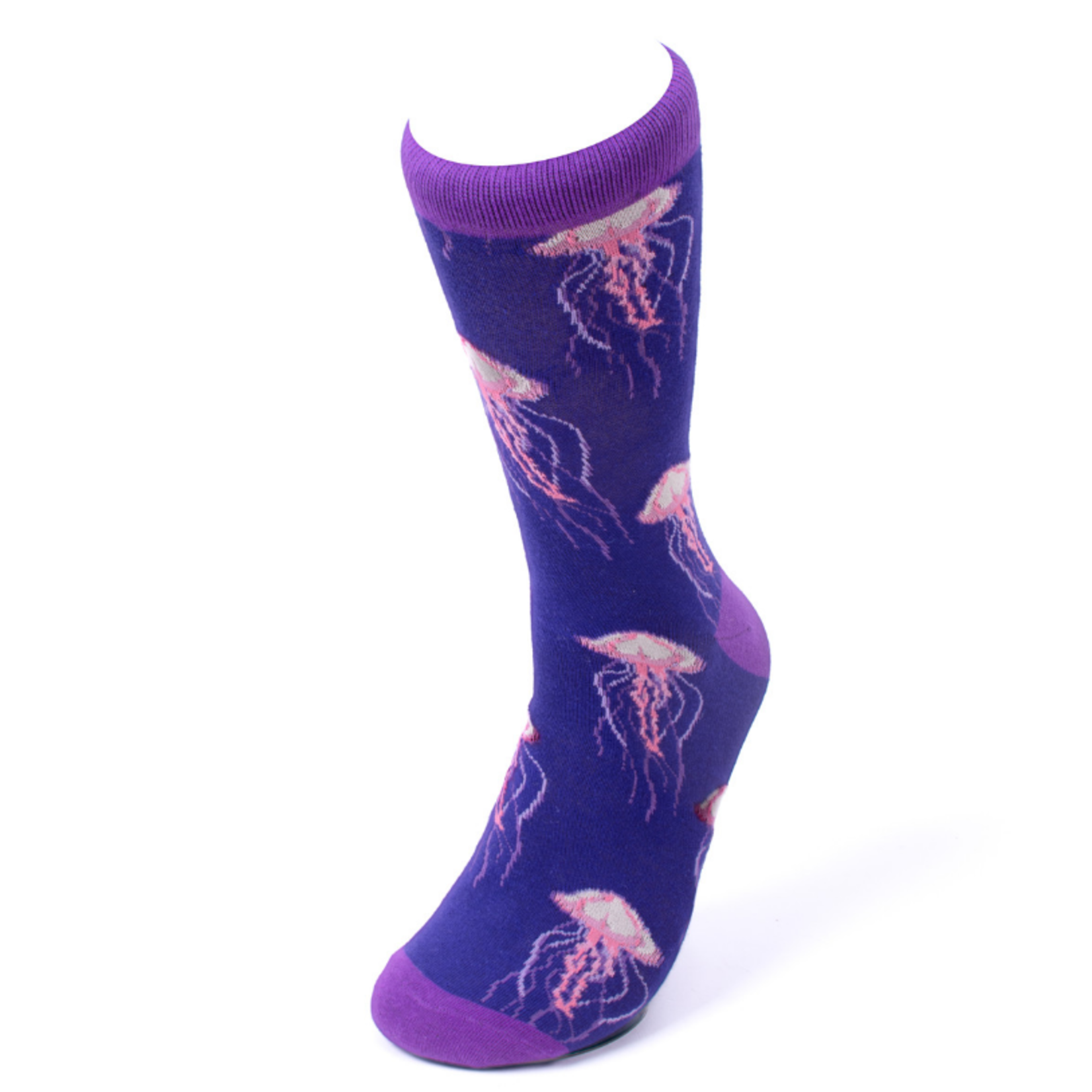 Selini Men's Pink Jellyfish Novelty Socks