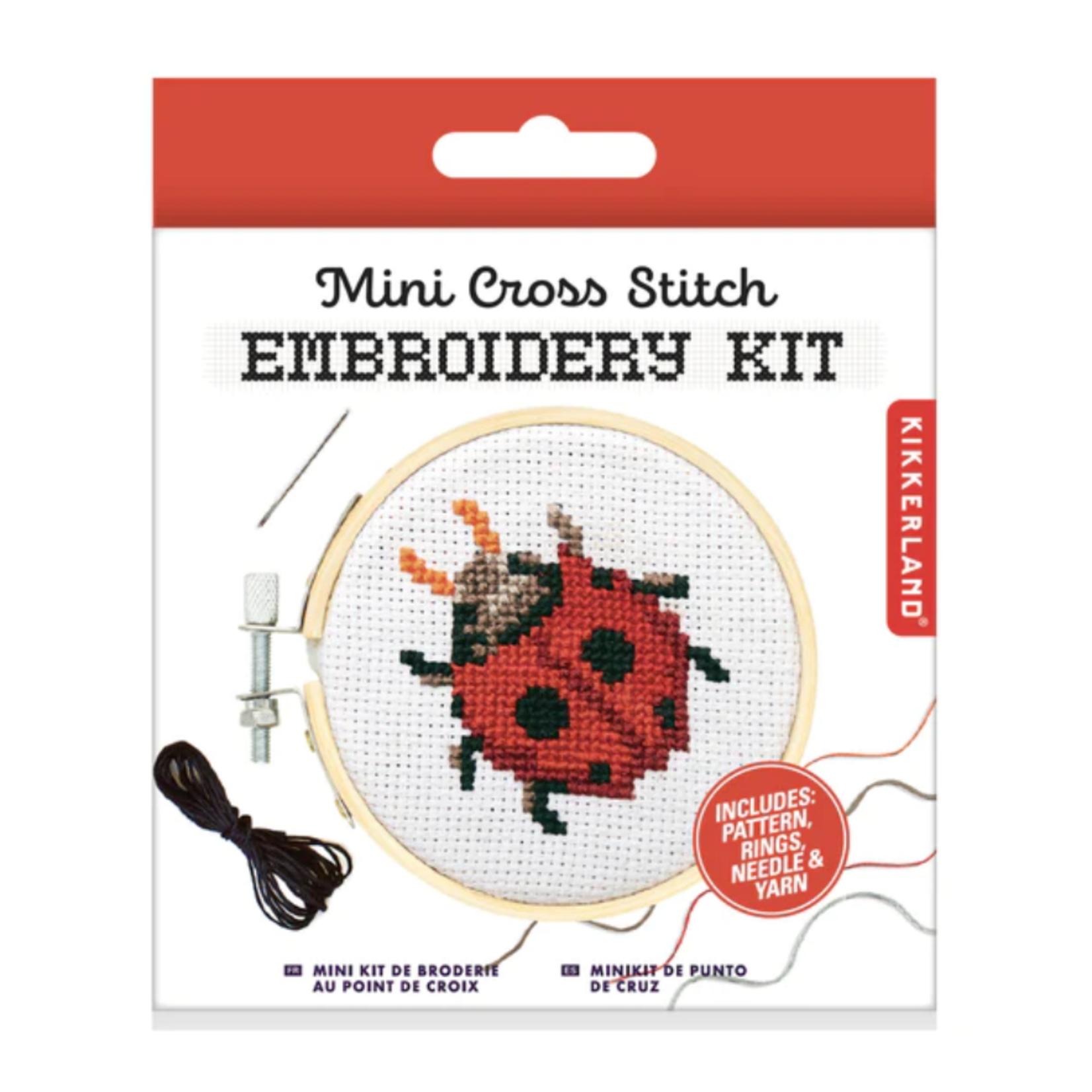 Home Decor  Mini Cross Stitch Embroidery Kit - Ladybug