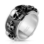 Hollywood Body Jewelry Skulls  & Celtic Spinner Ring