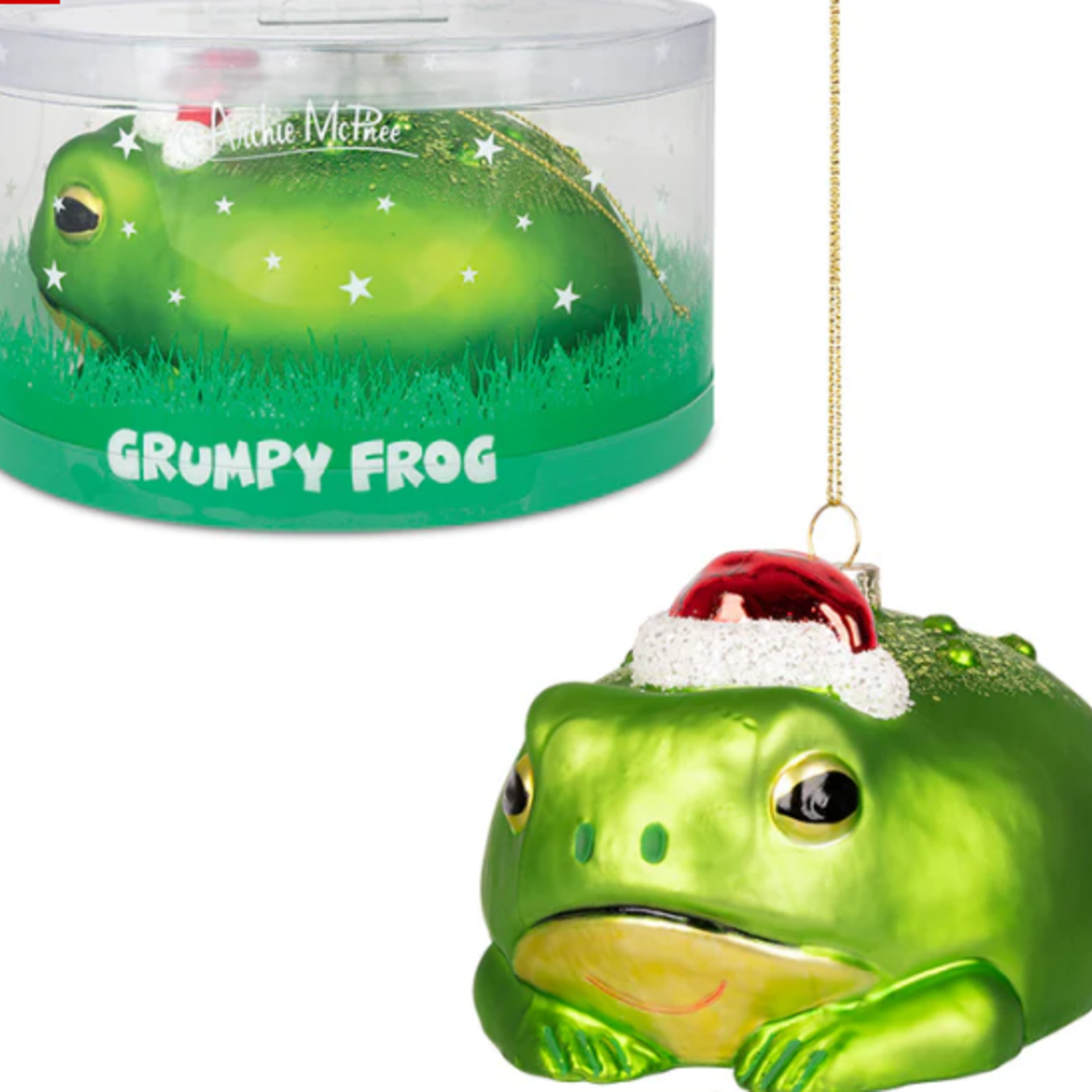 Accoutrements/Archie McPhee Grumpy Frog Ornament