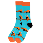 Selini Men's Red Panda Novelty Socks