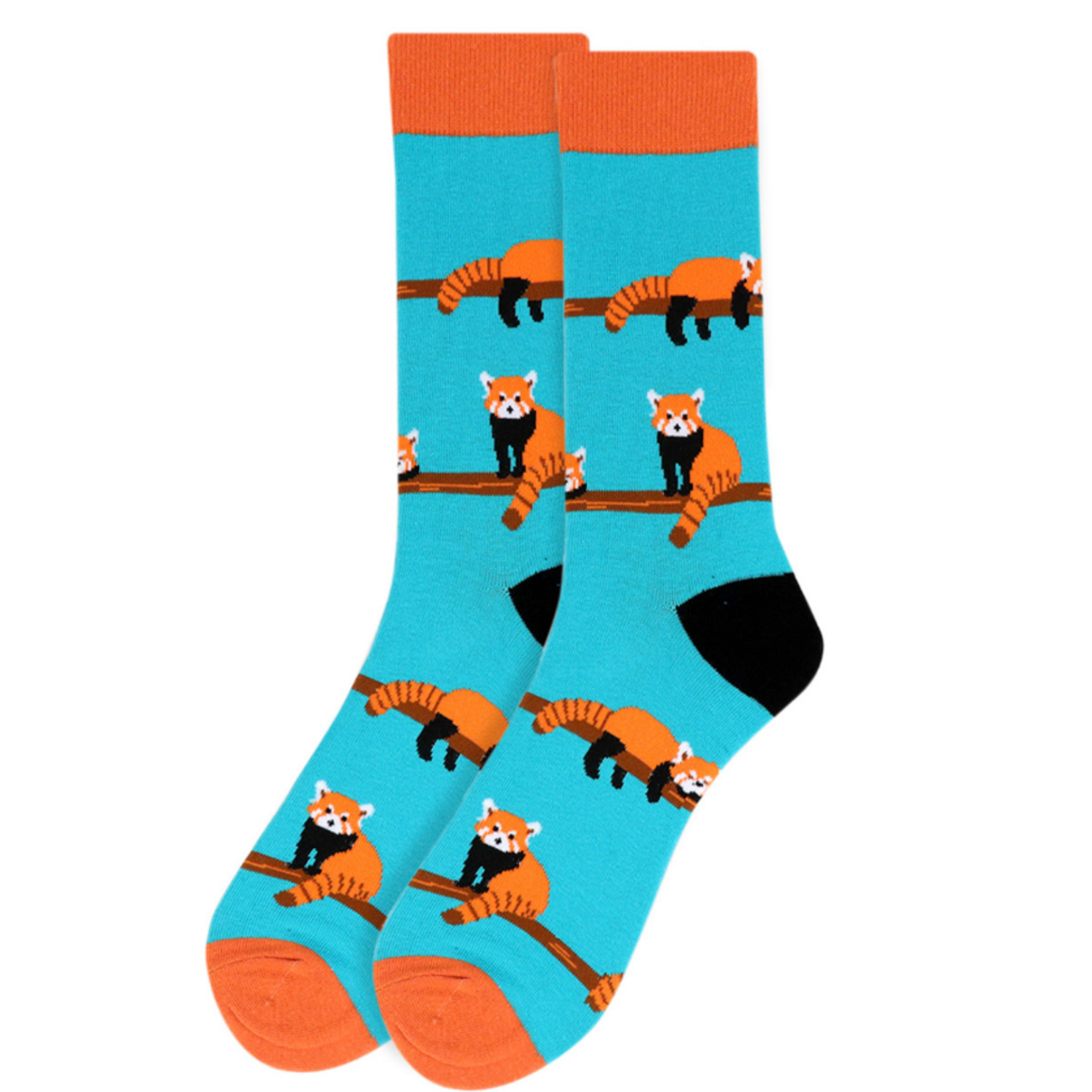 Selini Men's Red Panda Novelty Socks