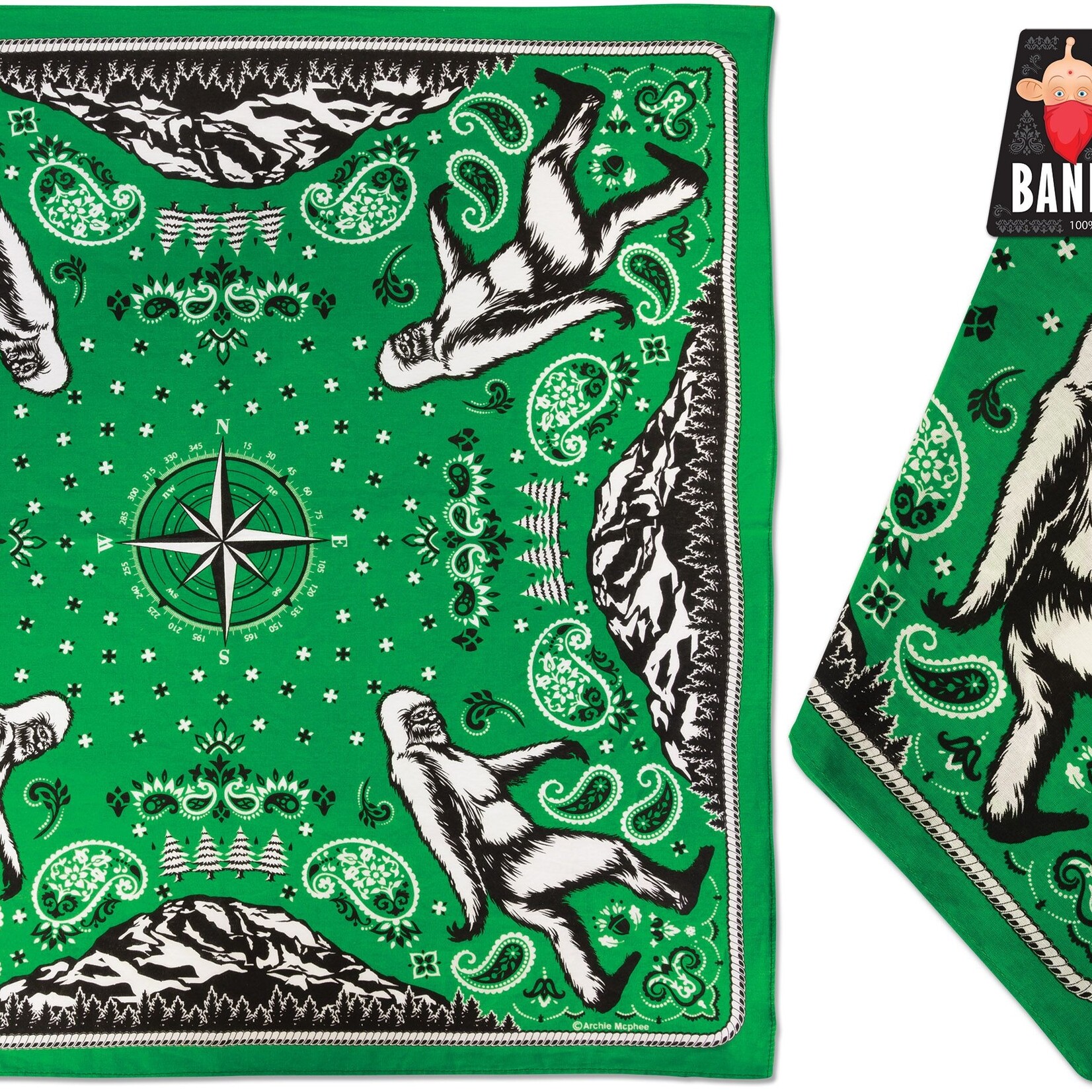 Accoutrements/Archie McPhee Bigfoot Bandana