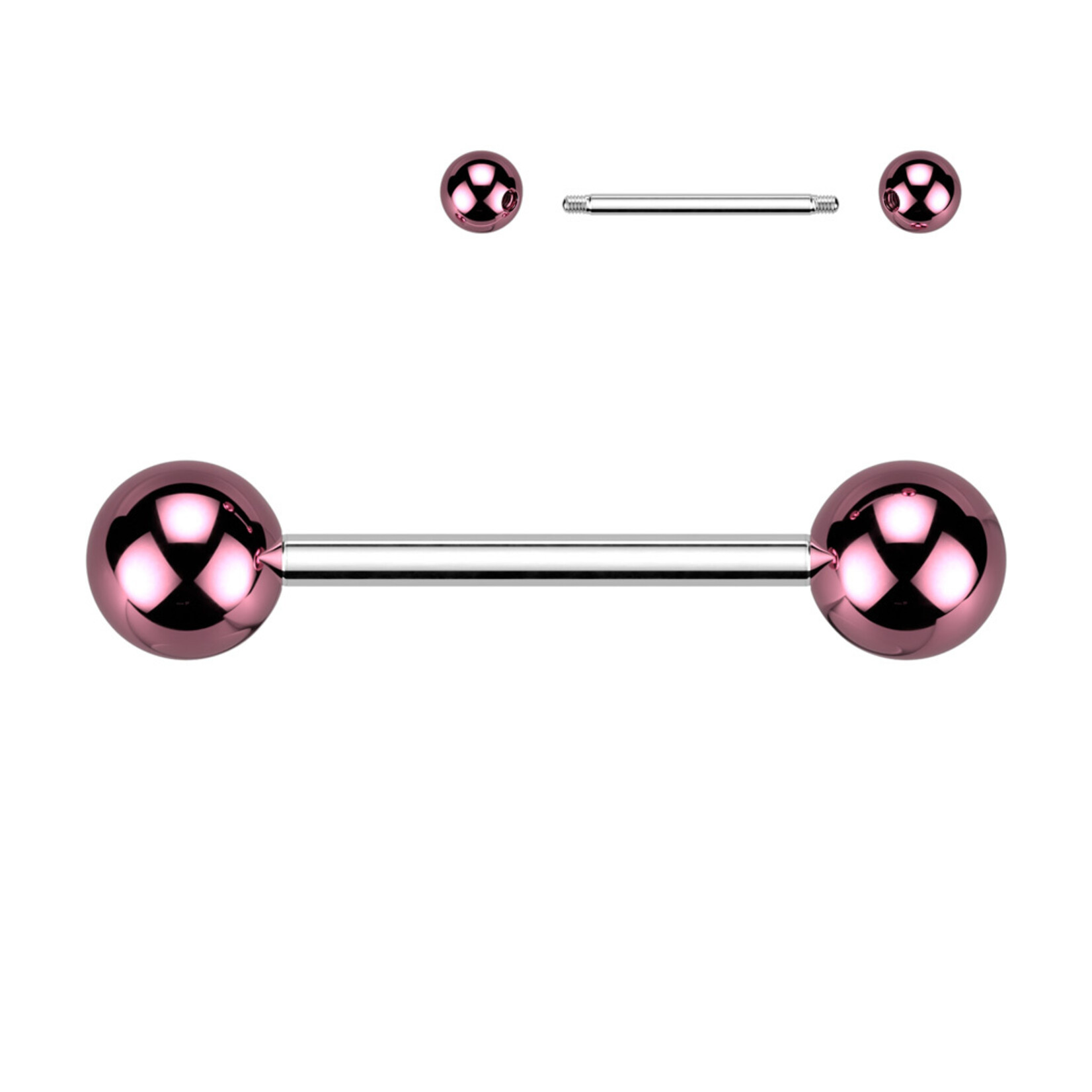 Hollywood Body Jewelry Metallic Surgical Steel Barbell