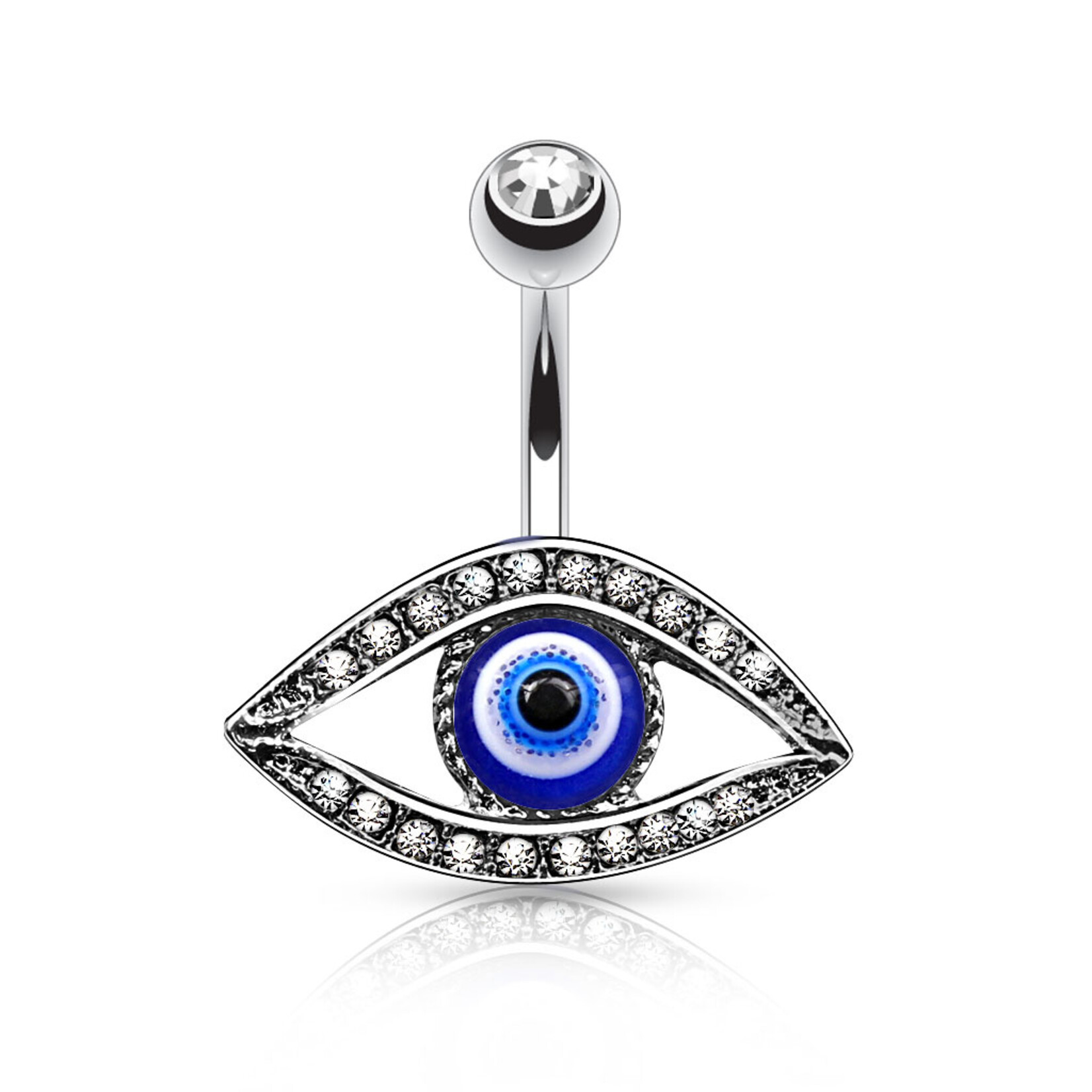 Hollywood Body Jewelry Evil Eye Navel Ring