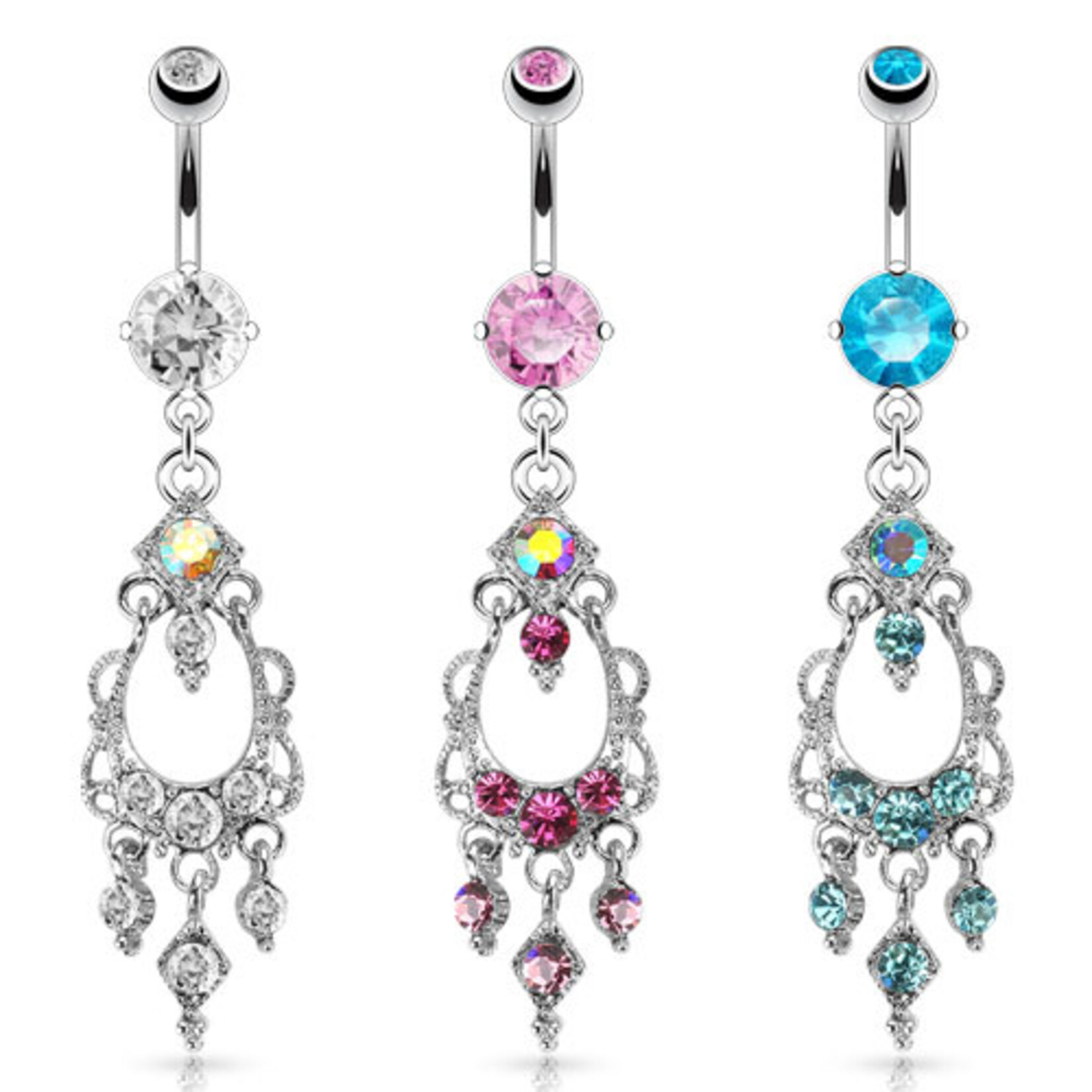 Body Jewelry Crystal Chandelier Dangle