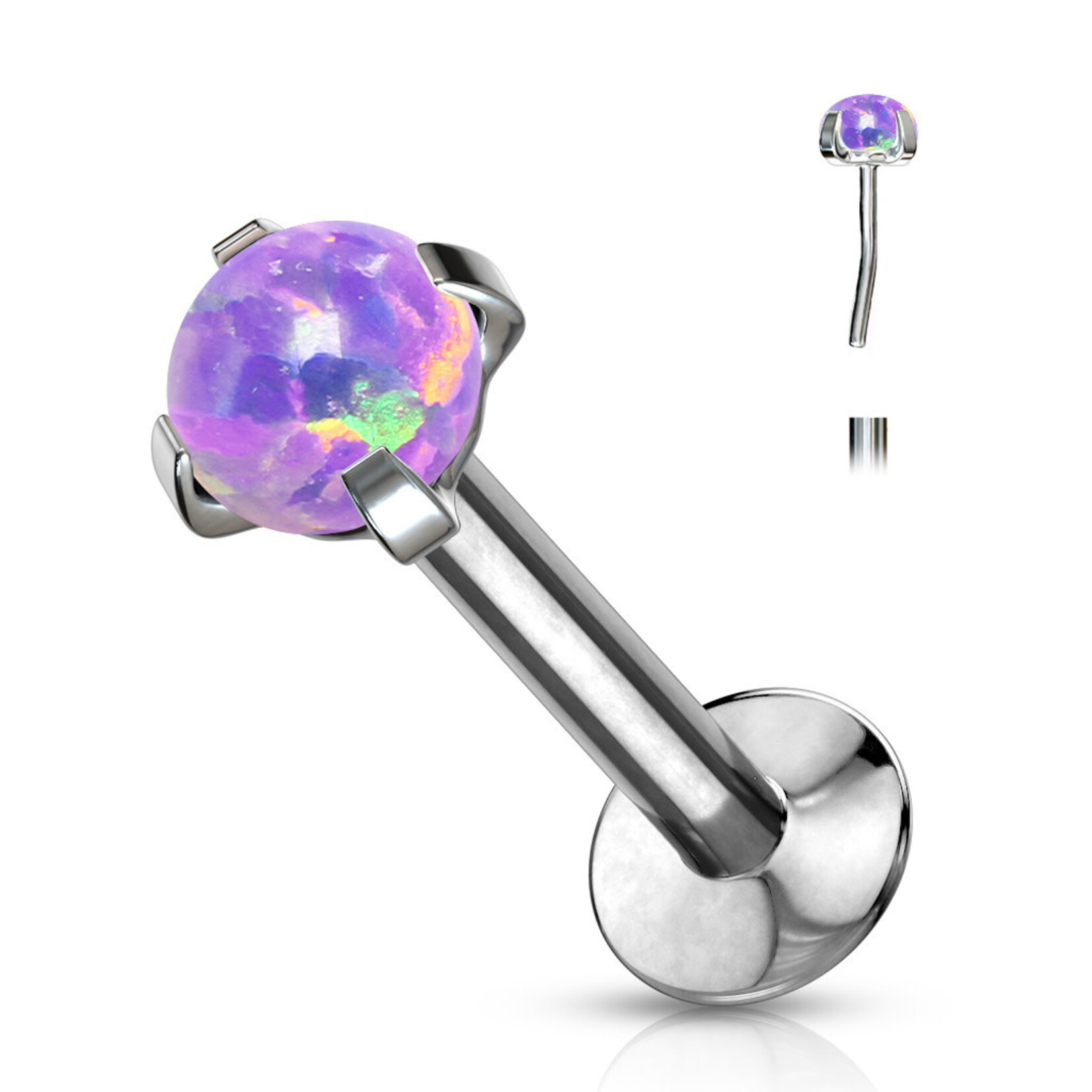 Jewelry Opal Labret Stud