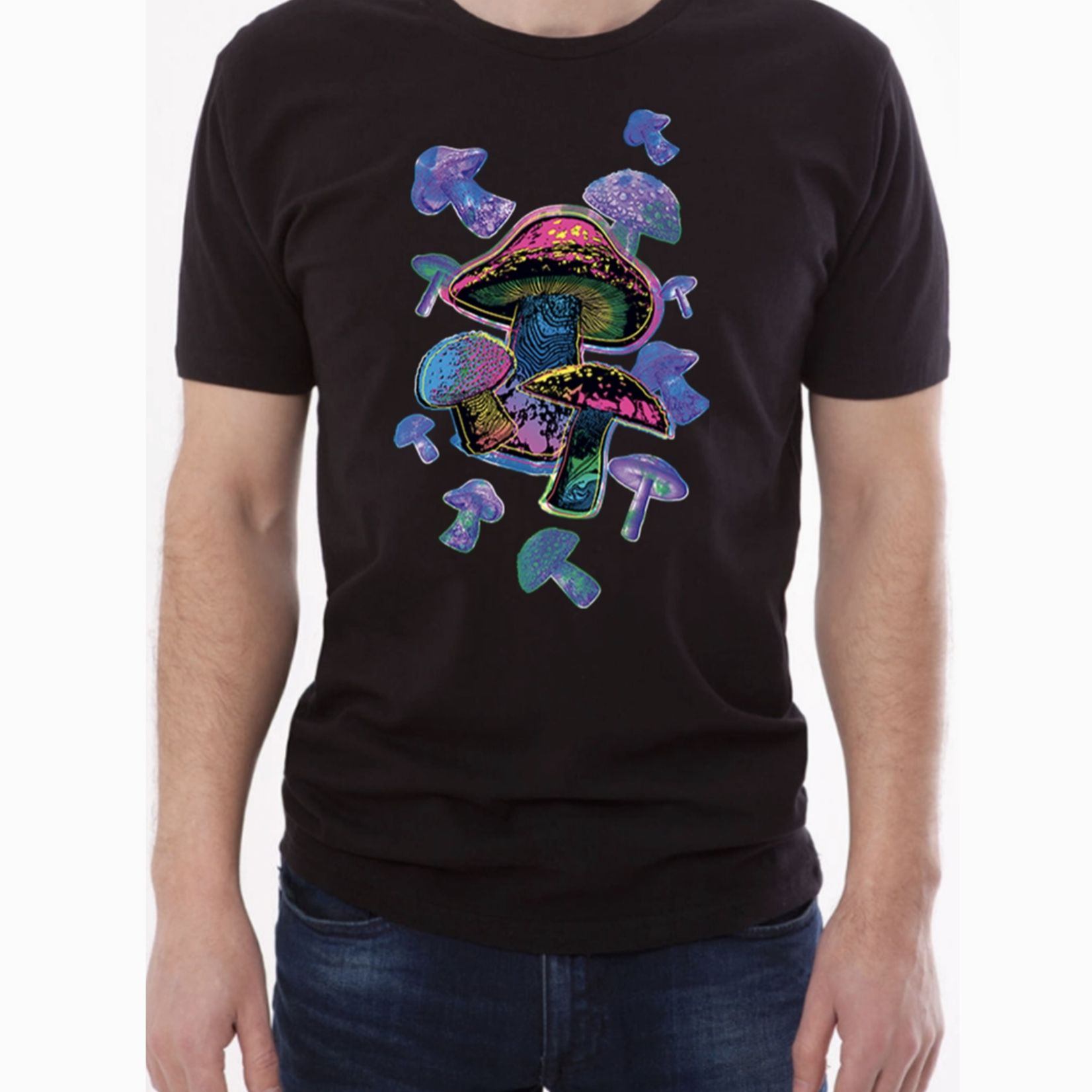Fresh Prints of CT Colorful Mushrooms T-Shirt