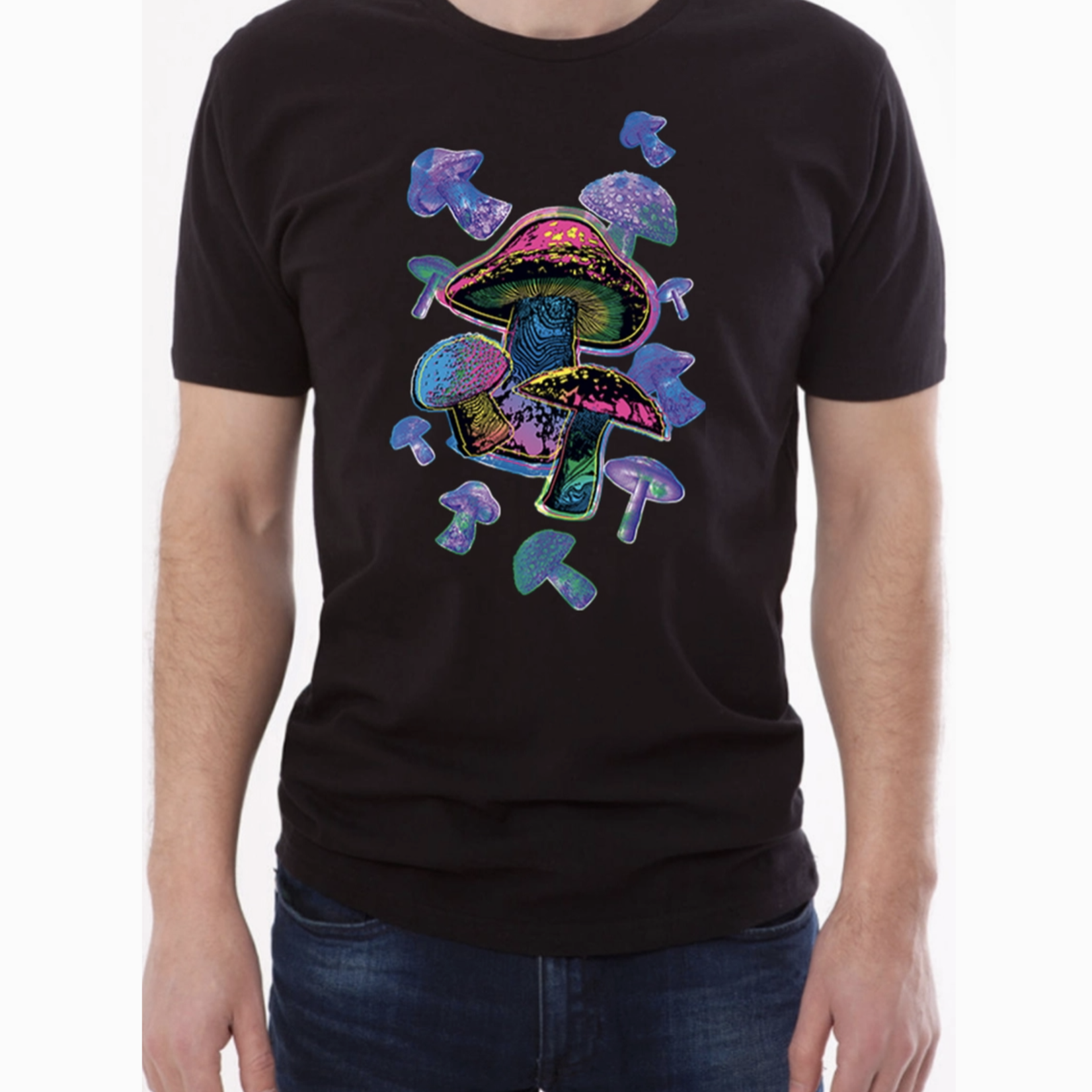 Fresh Prints of CT Colorful Mushrooms T-Shirt