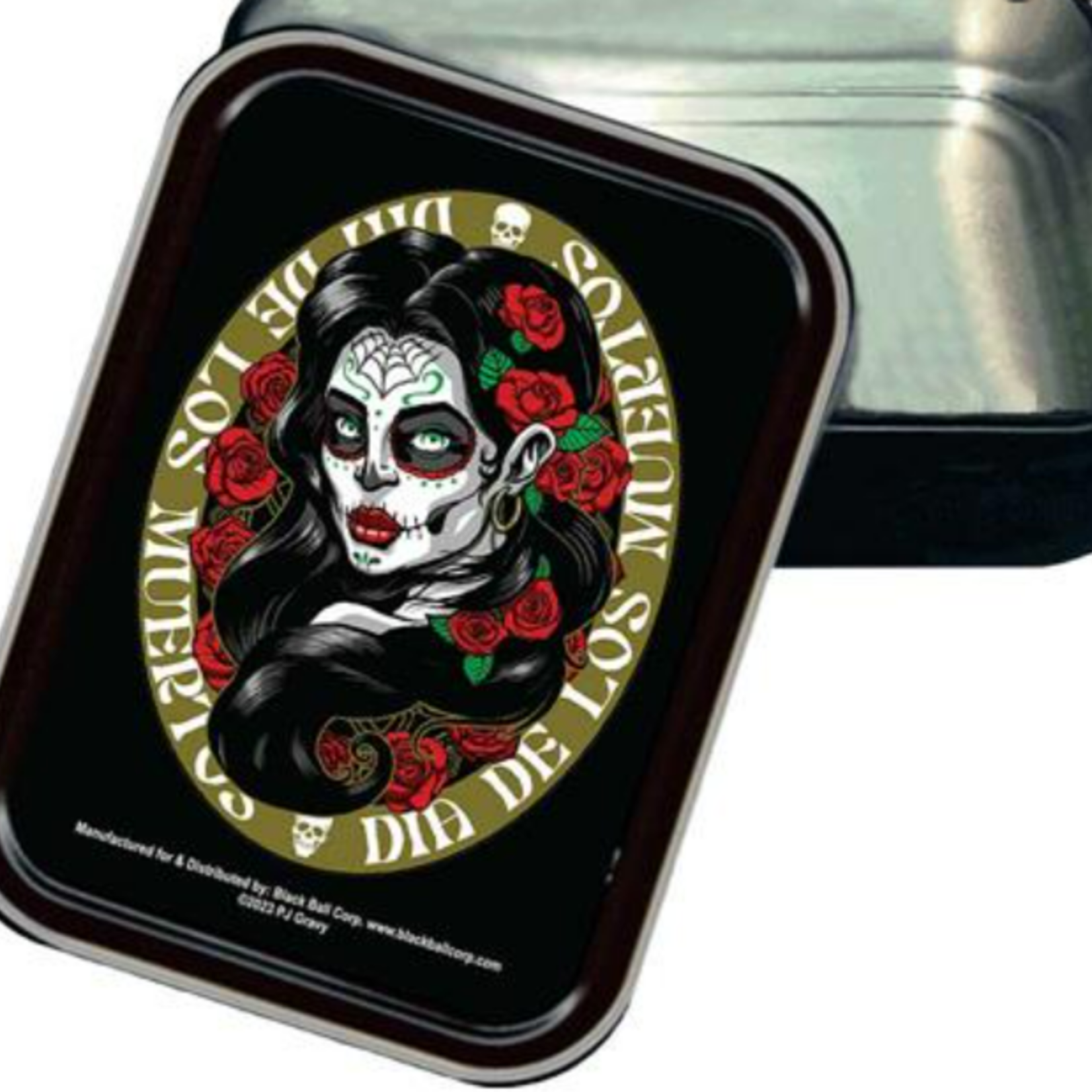 Black Ball Corp. El Dia De Los Muertos - Large Stash Tin  XA1102