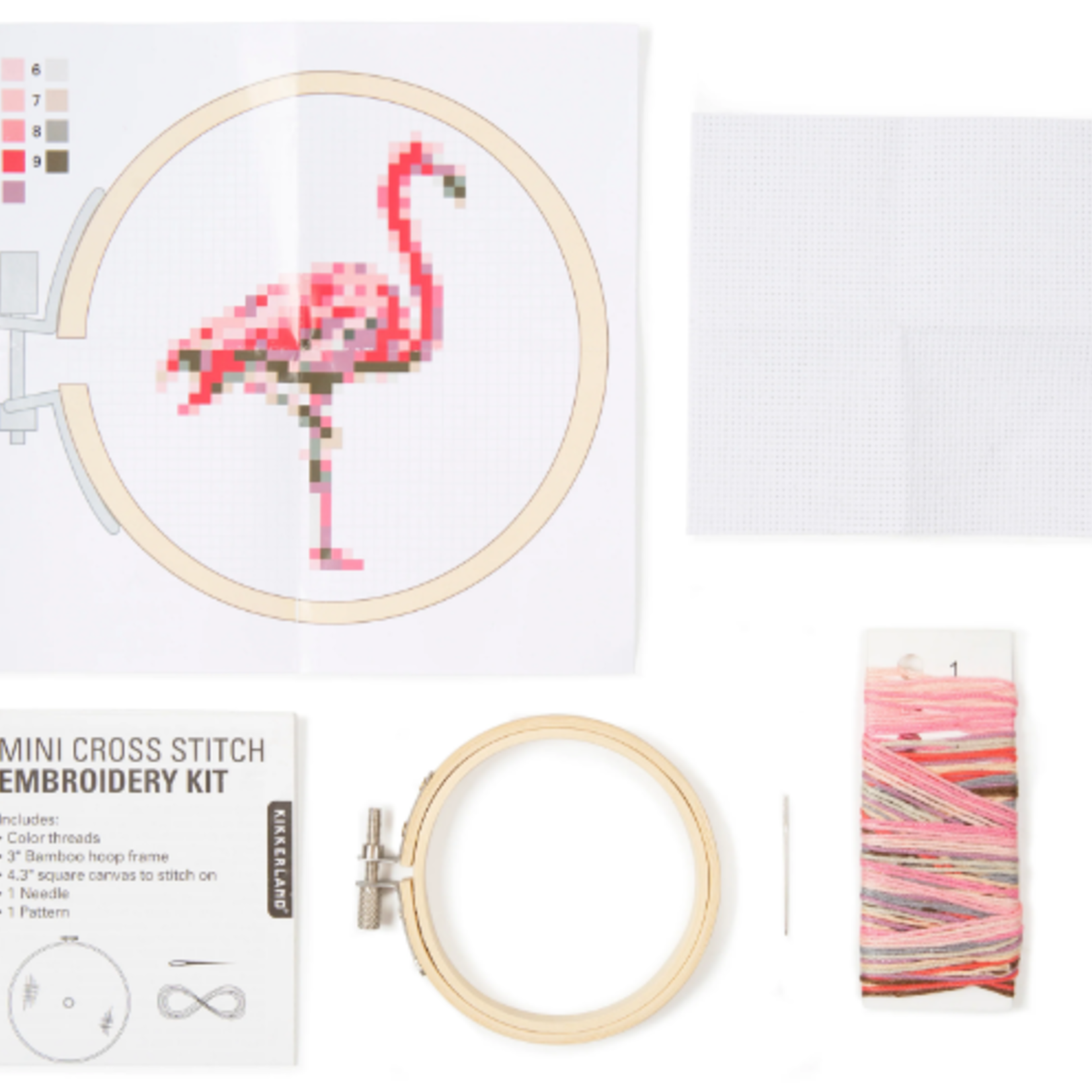 Home Decor  Mini Cross Stitch Embroidery Kit-Flamingo