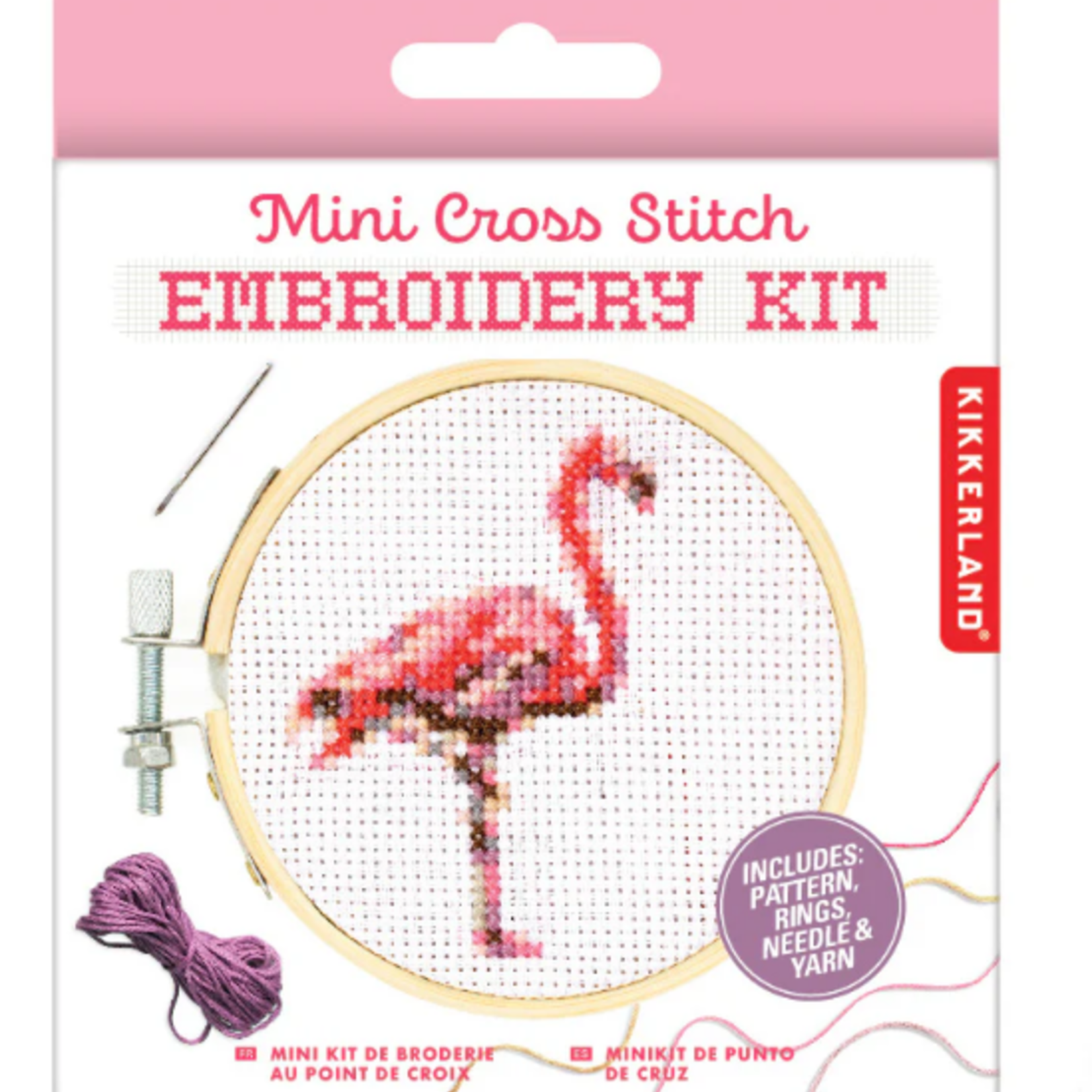 Home Decor  Mini Cross Stitch Embroidery Kit-Flamingo