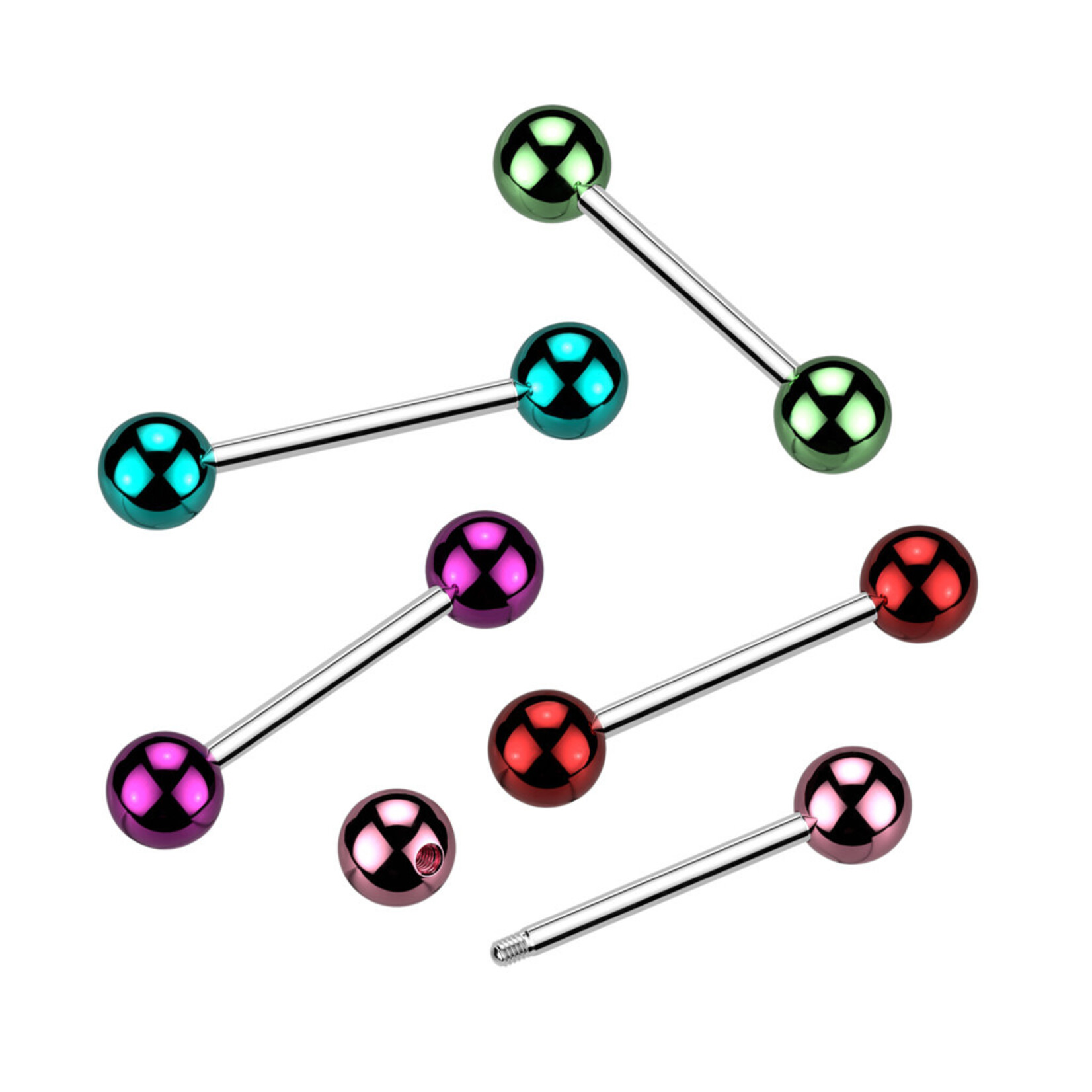 Hollywood Body Jewelry Metallic Surgical Steel Barbell