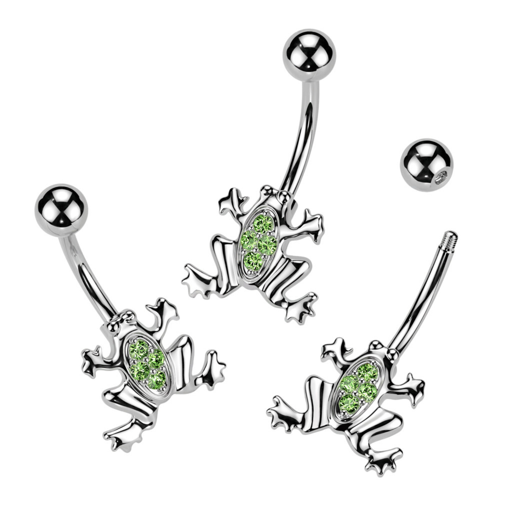 Hollywood Body Jewelry Frog Navel Ring