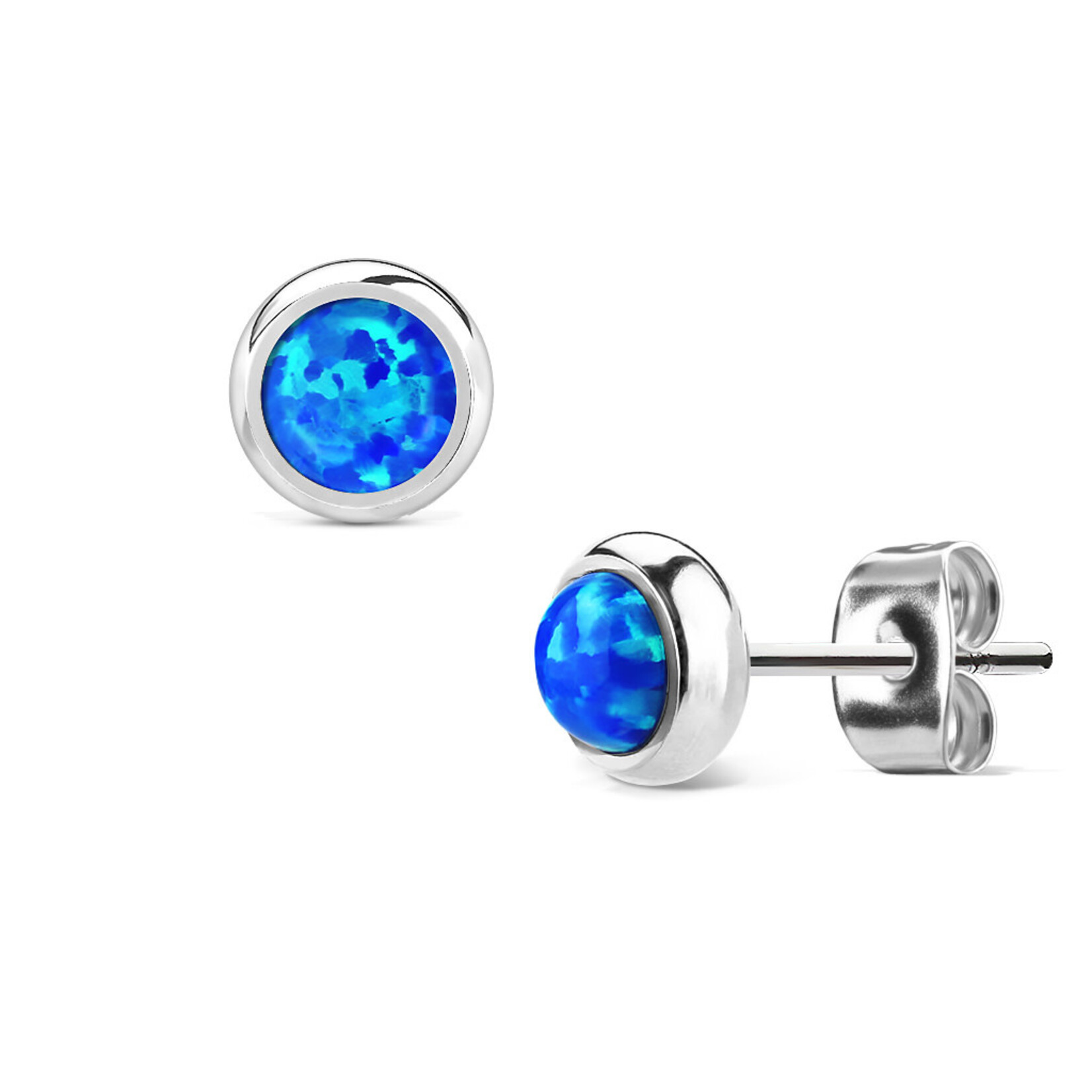 Hollywood Body Jewelry Opal Stud Earrings