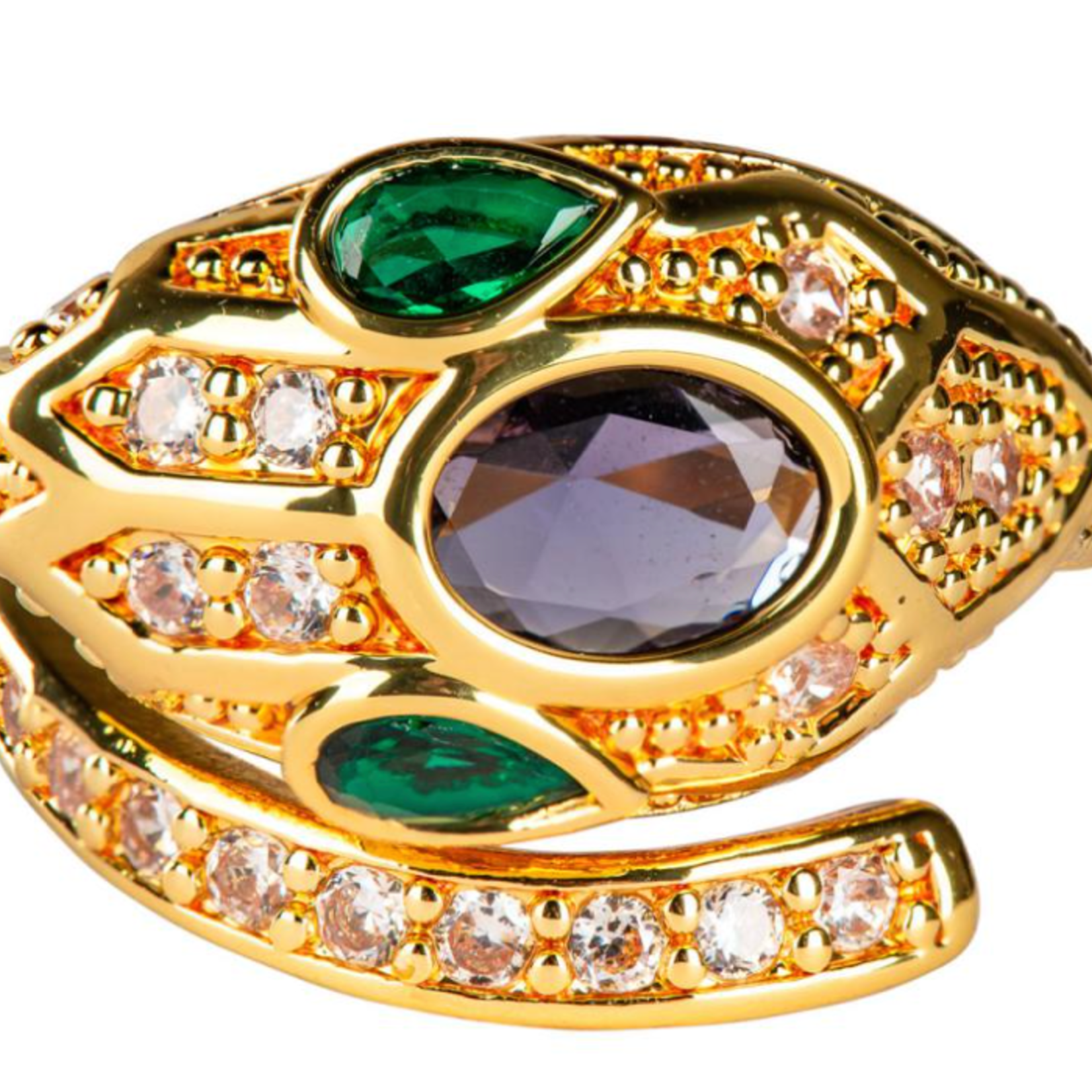 Benjamin International GOLD SNAKE RING R214