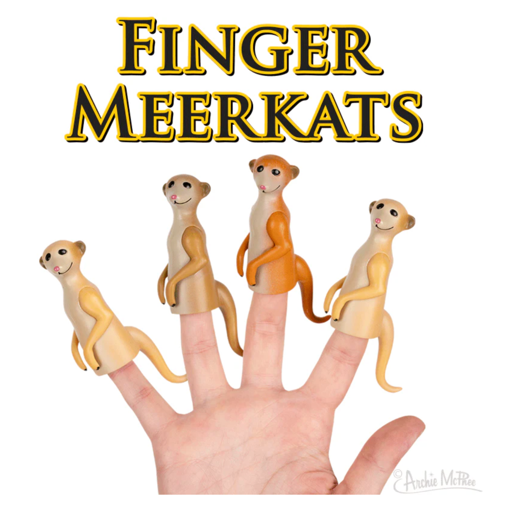 Accoutrements/Archie McPhee 12977 Finger Meerkats