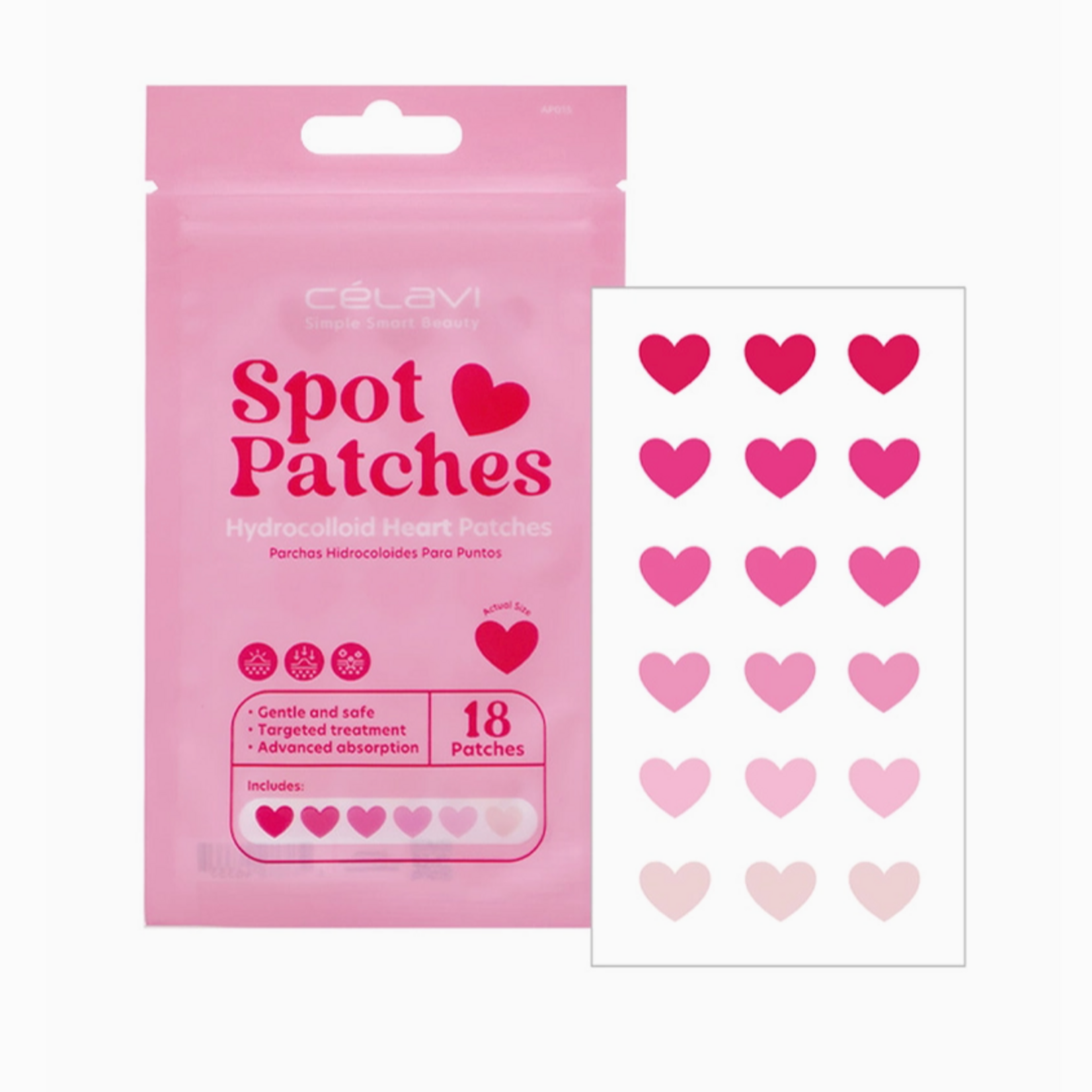 PINEAPPLE Beauty AP019 18pc Hydrocolloid Happy Acne Spot Patches