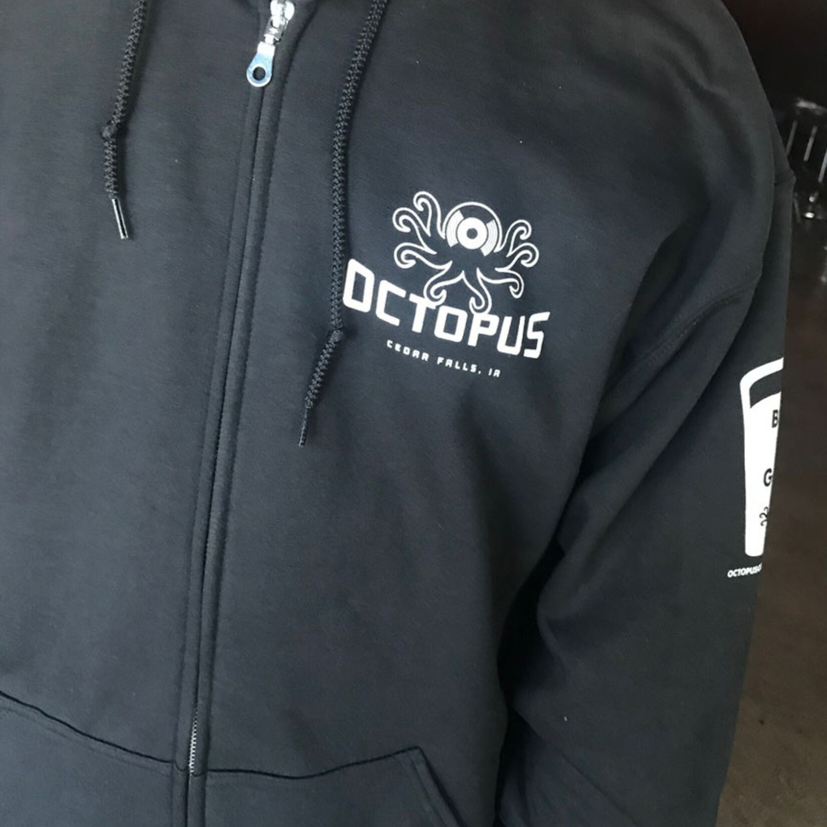 Mohair Pear Octopus Zip Up Hoodie