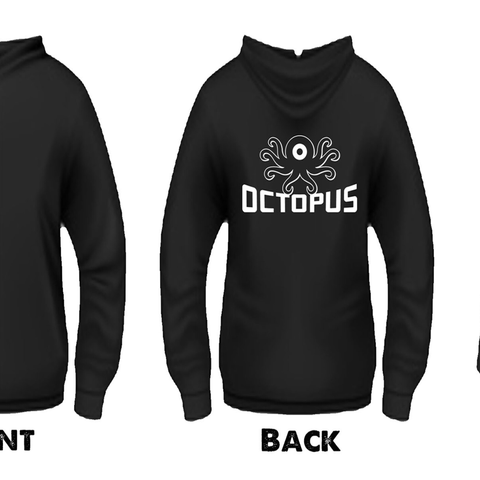 Mohair Pear Octopus Zip Up Hoodie