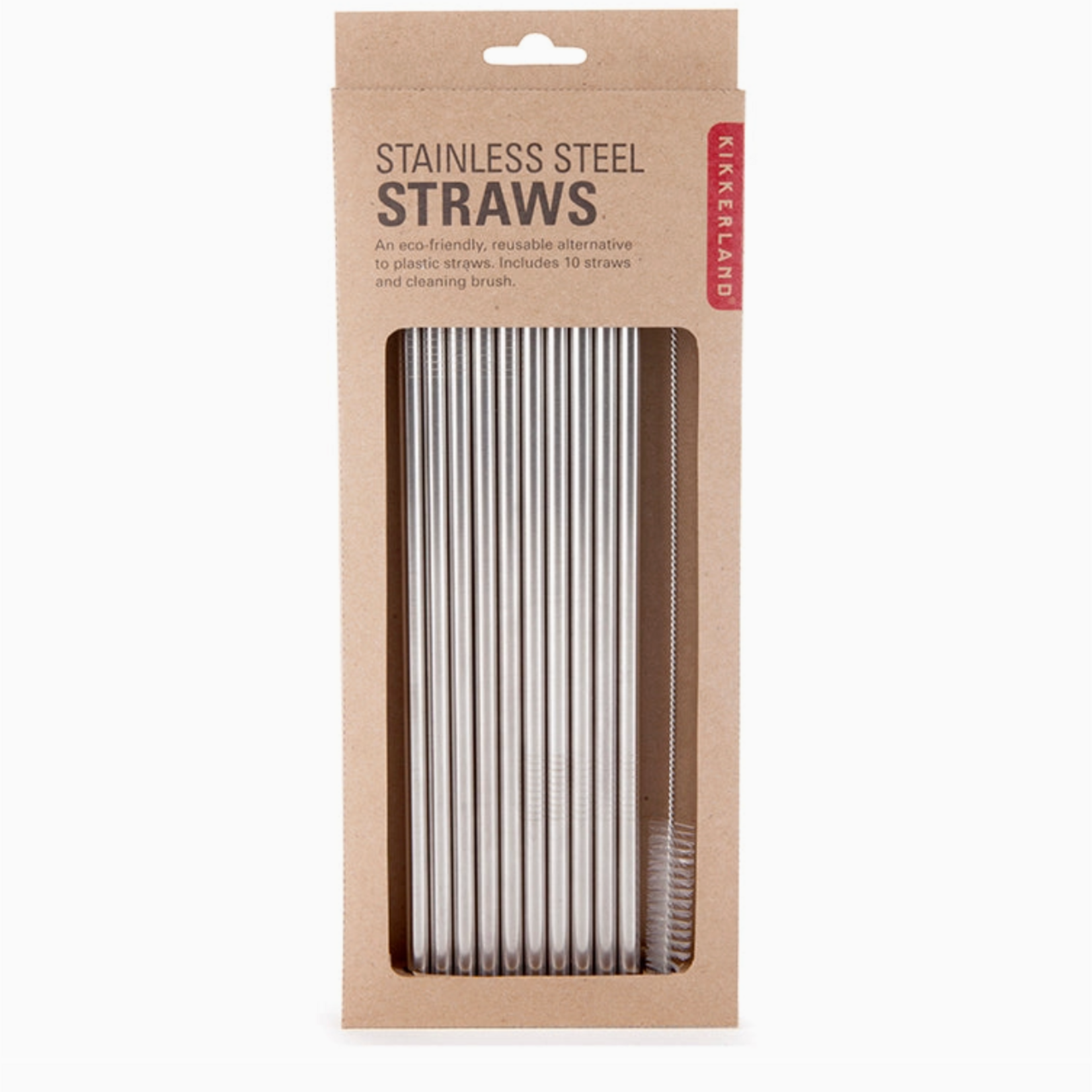 Kikkerkand CU268 Stainless Steel Straws 10ct