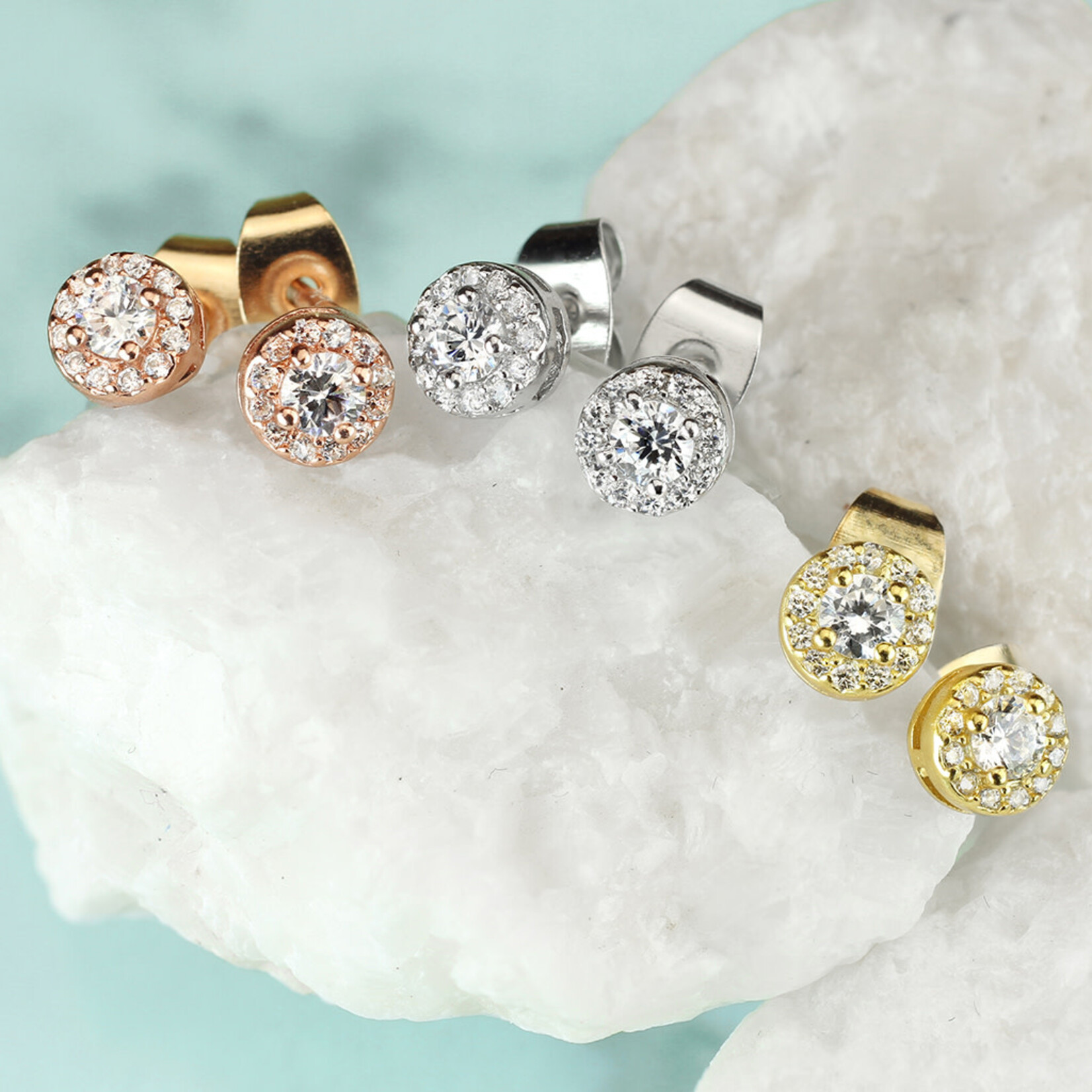 Hollywood Body Jewelry EE-023 20g CZ Paved CZ Center