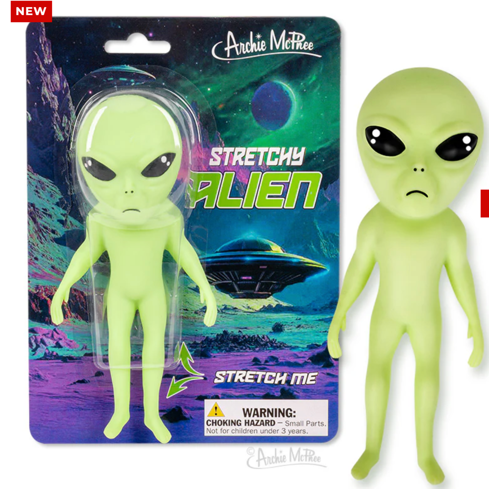 Accoutrements/Archie McPhee 13137 Stretchy Alien