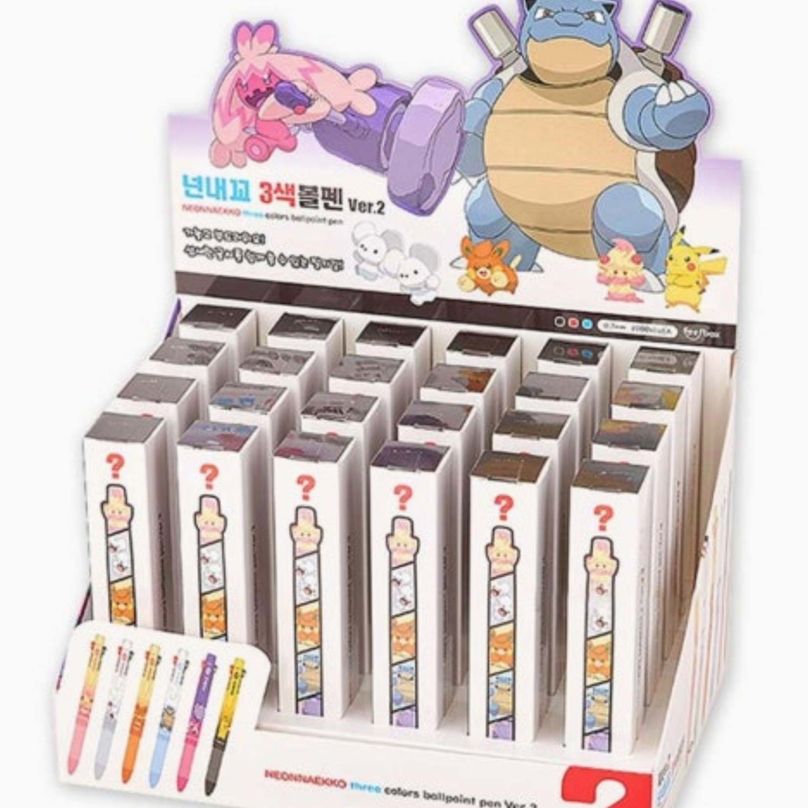 K-Wonderland Pokemon 3 Color Ballpoint Pen