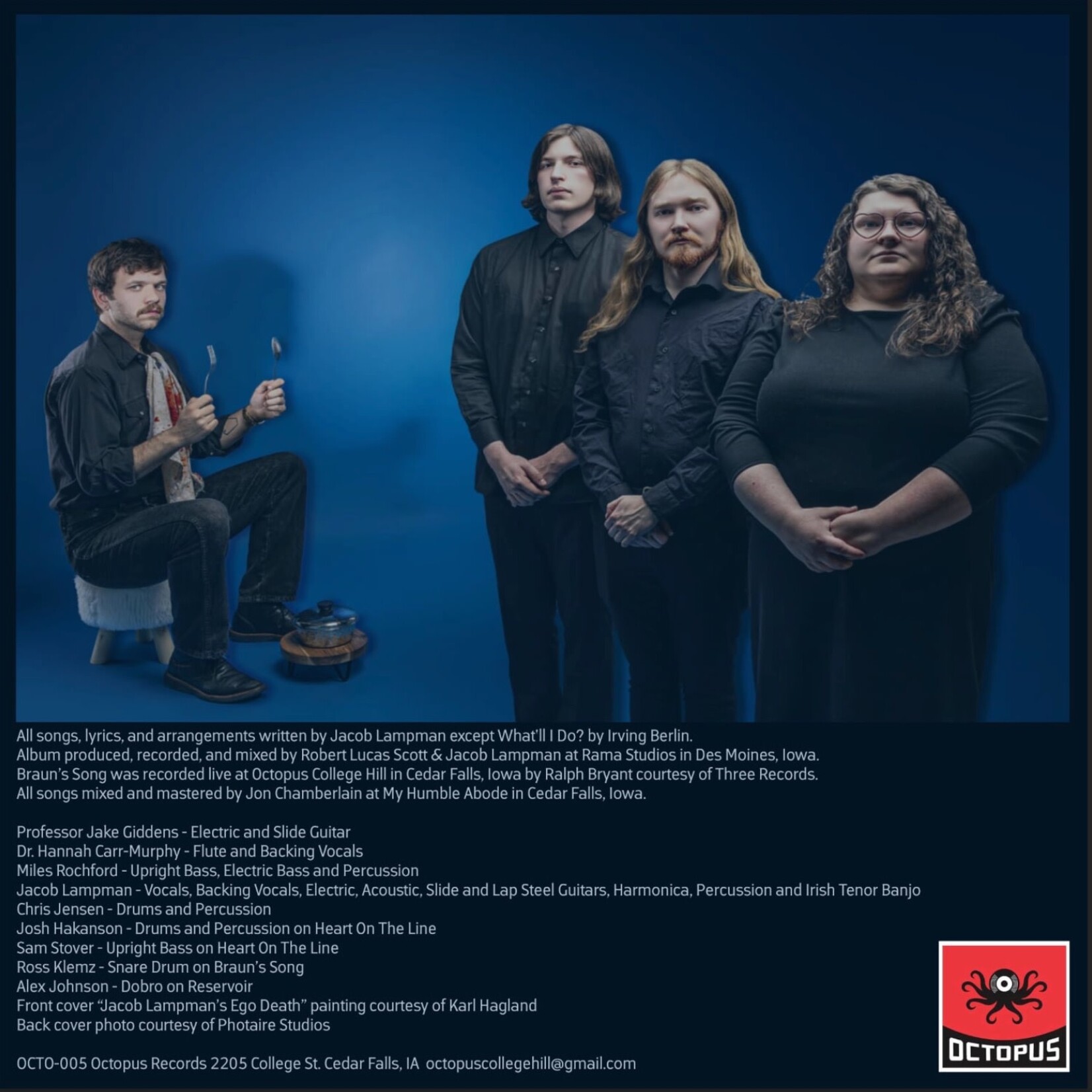 Handmade PREORDER Ego Death, "S/T" Lathe Cut Vinyl LP