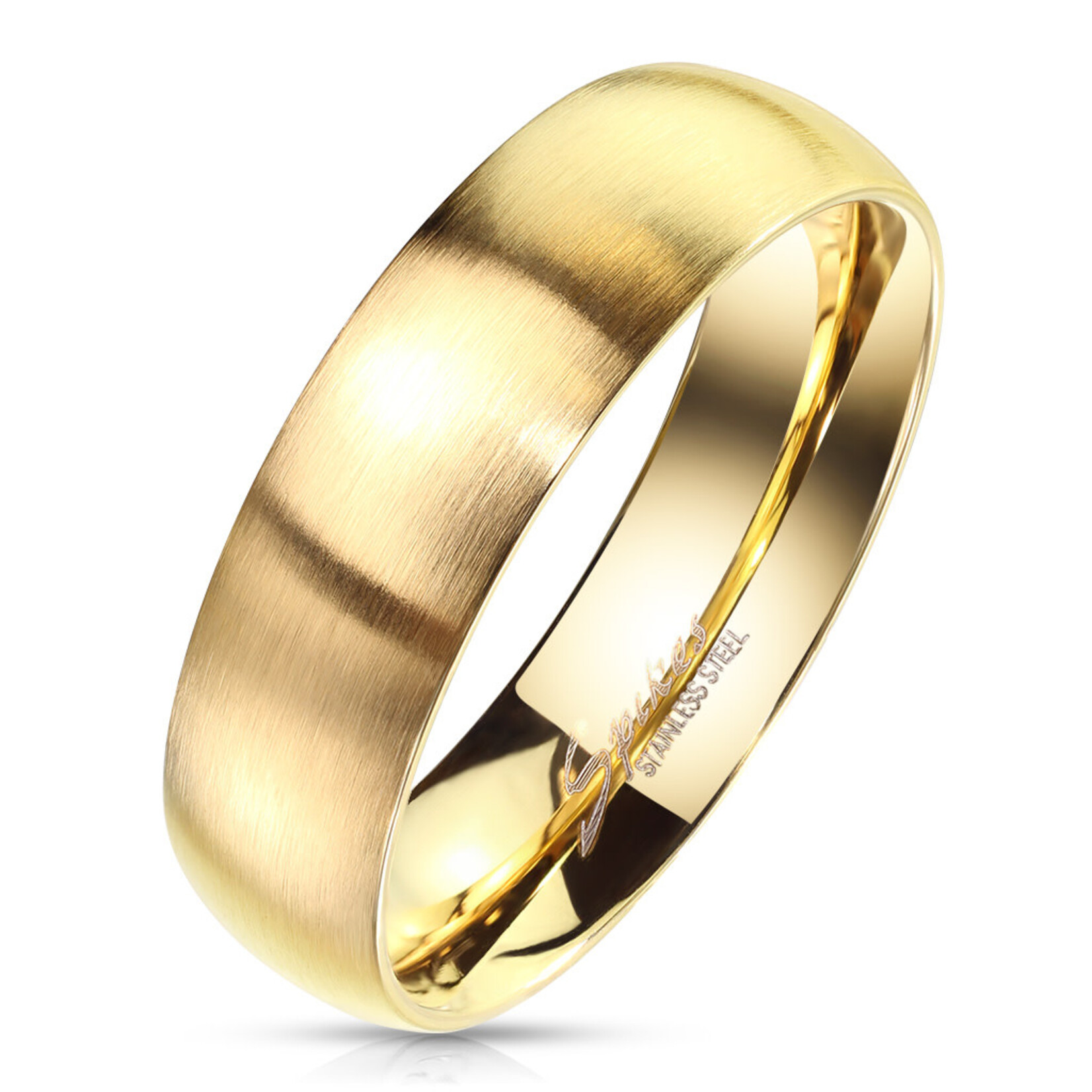 Hollywood Body Jewelry Matte Gold Ring