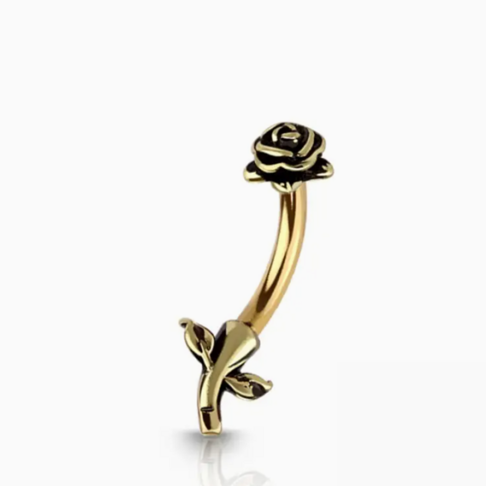Crave Body Jewelry Antique Rose 16g Bent Barbell