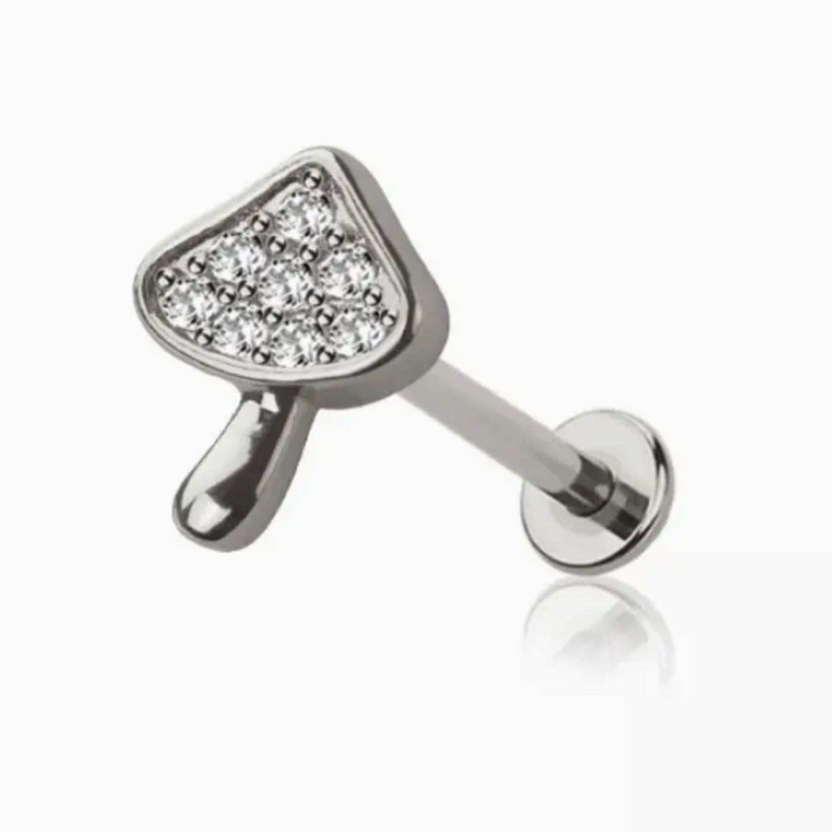 Crave Body Jewelry Mushroom Multi Push-in Top Surgical steel Labret