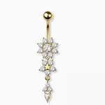 Crave Body Jewelry Surgical Steel Flower Navel Ring