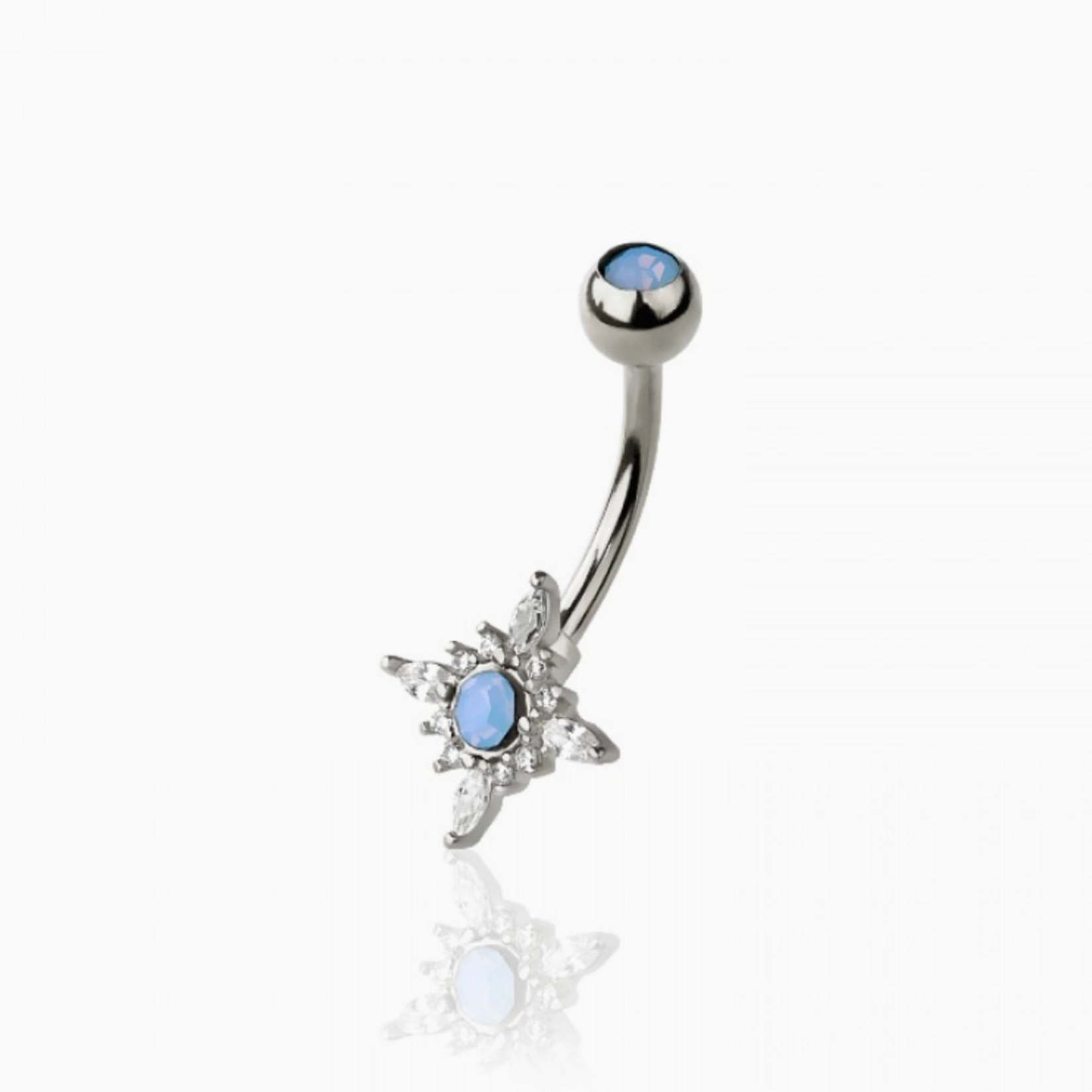 Crave Body Jewelry Surgical Steel Star Burst Navel Ring