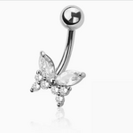 Crave Body Jewelry NSD-1056 Cz Butterfly BBB