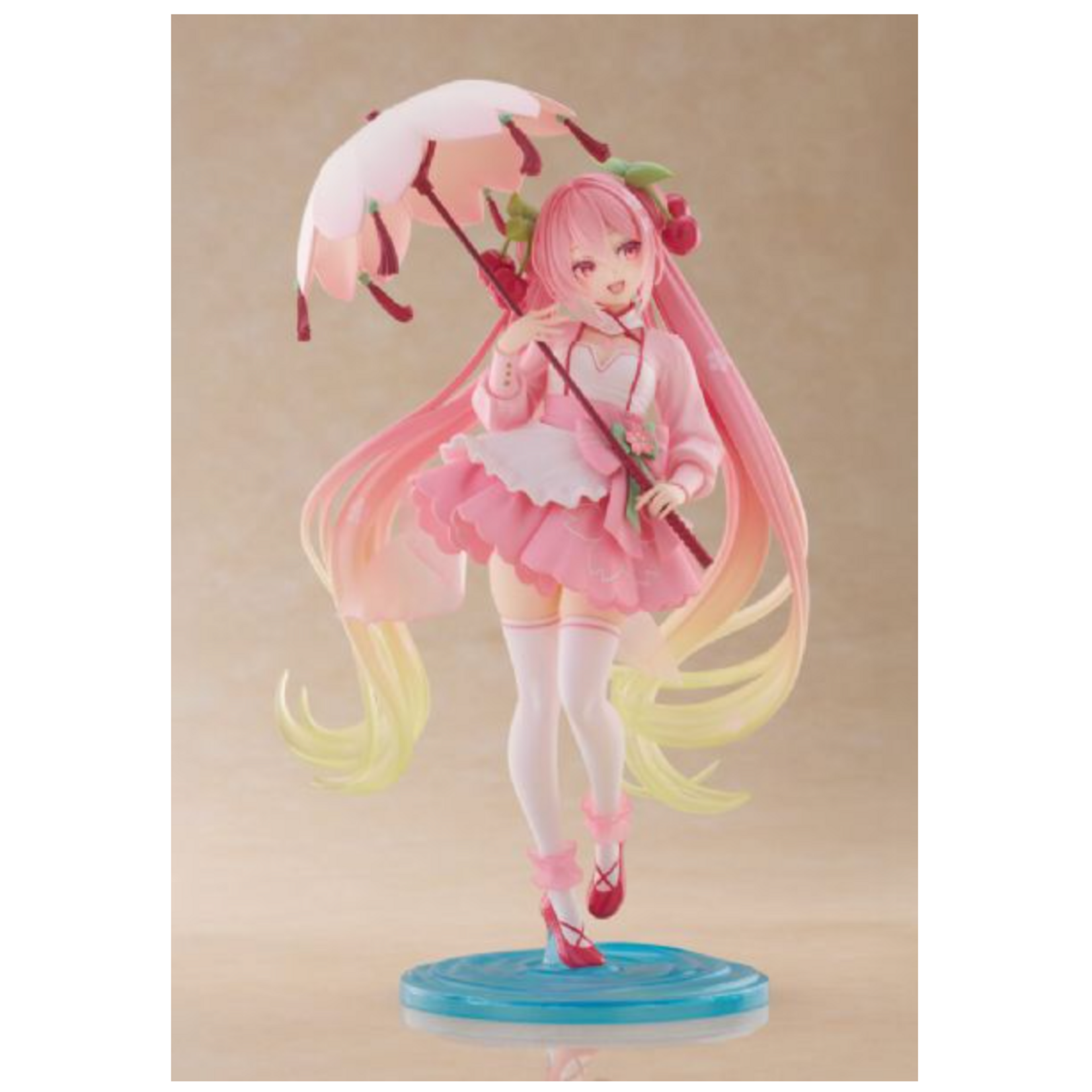 Clever Idiots 452013800-CI Sakura Miku AMP+ Figure (Sakura Dress Ver.)
