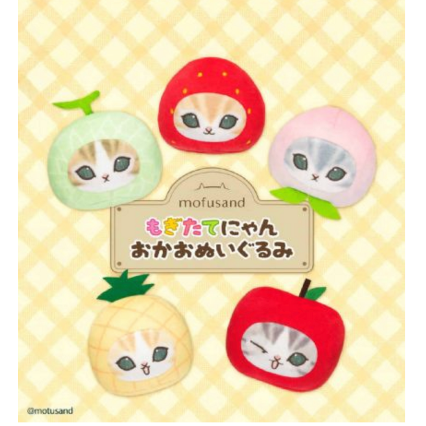 Clever Idiots PRD-73906 Mofusand Fresh Fruit Meow Face Plush Blind Box