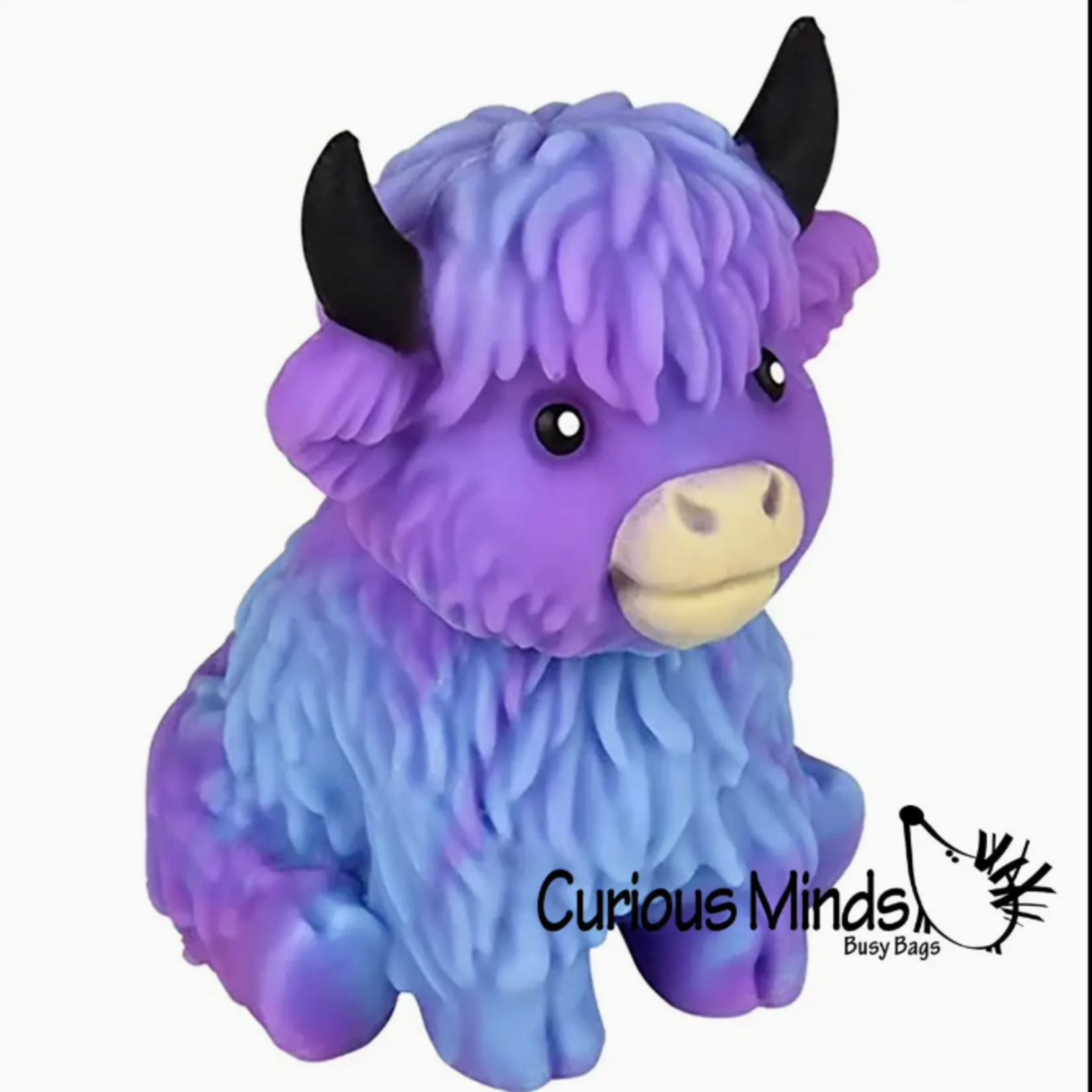 Curious Minds Toys Marshmallow Highland Cow Squishy