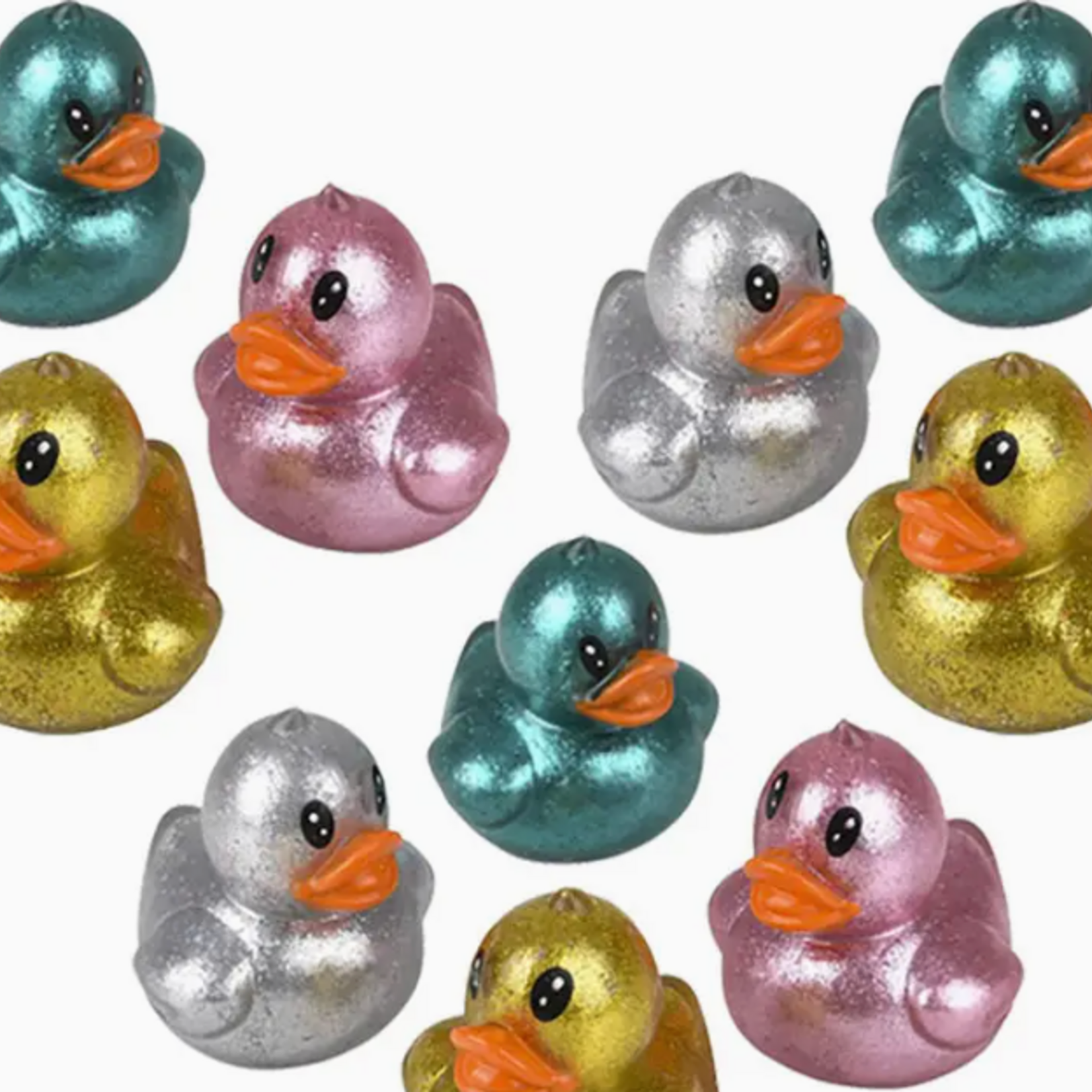Curious Minds Toys Duck Thick Metallic Gel Stress Ball