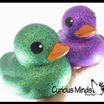 Curious Minds Toys Jumbo Glitter Rubber Ducks