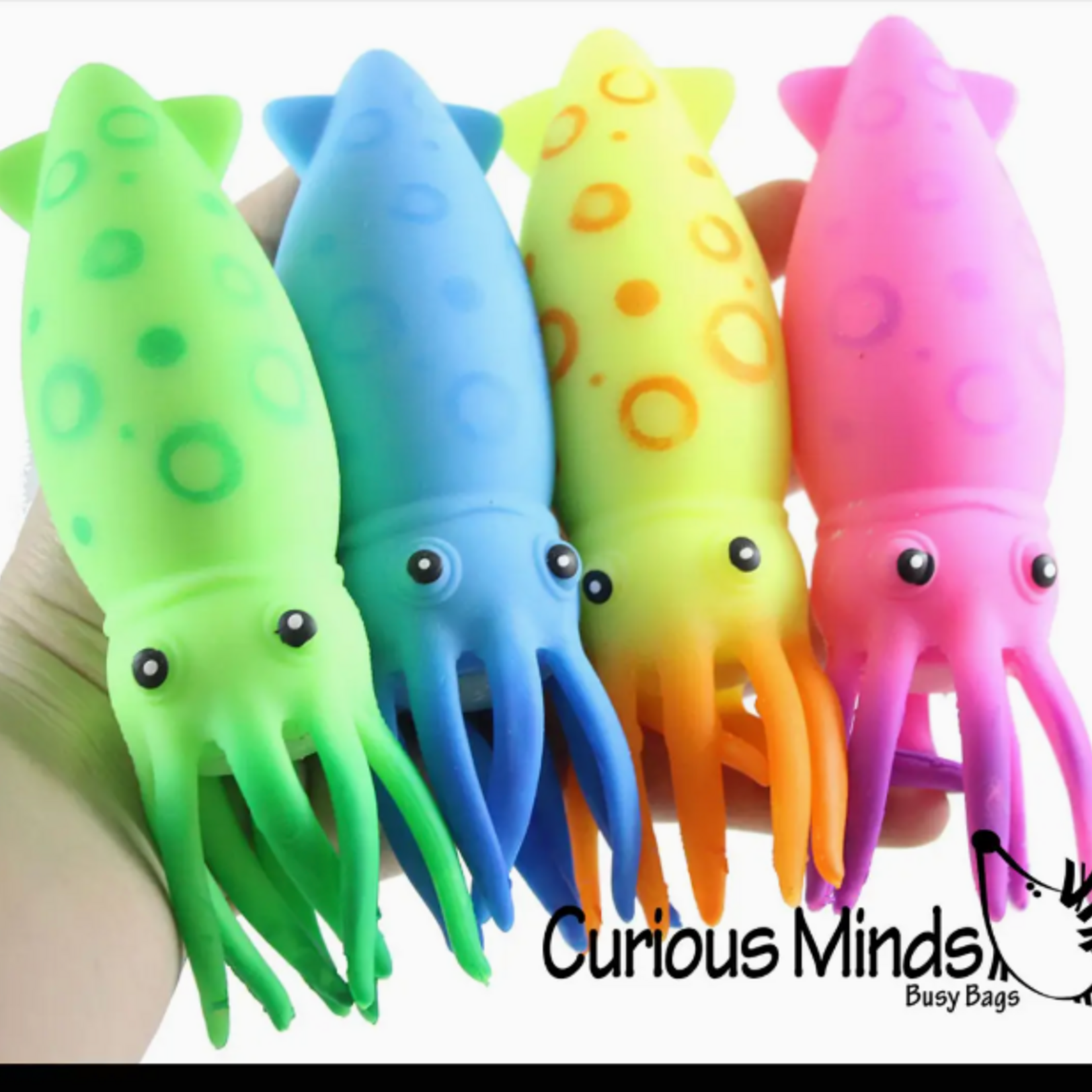 Curious Minds Toys Large Squid Soft Fluff Doh