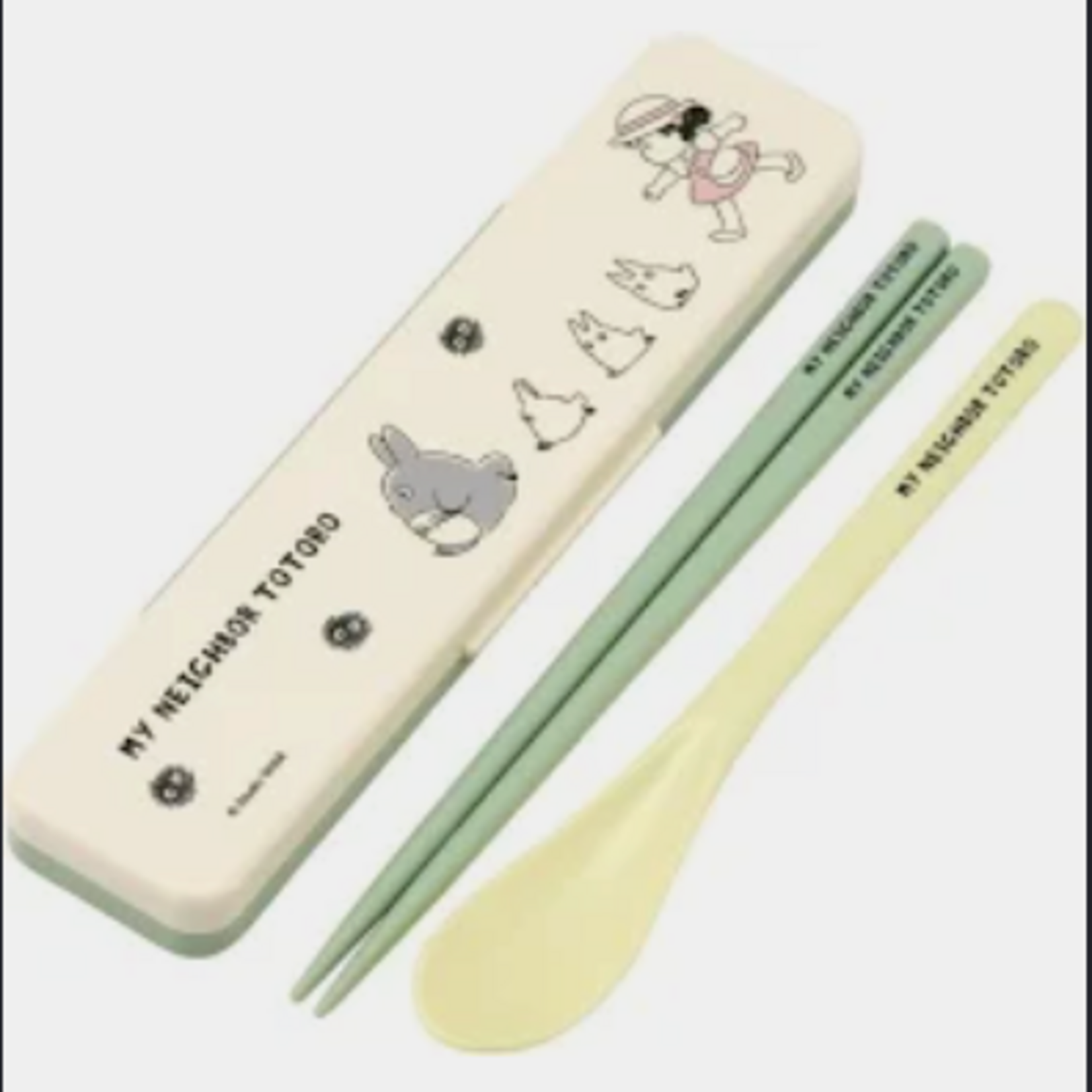 Clever Idiots SK-GHB-658556	My Neighbor Totoro Chopstick And Spoon With Case (Marching)
