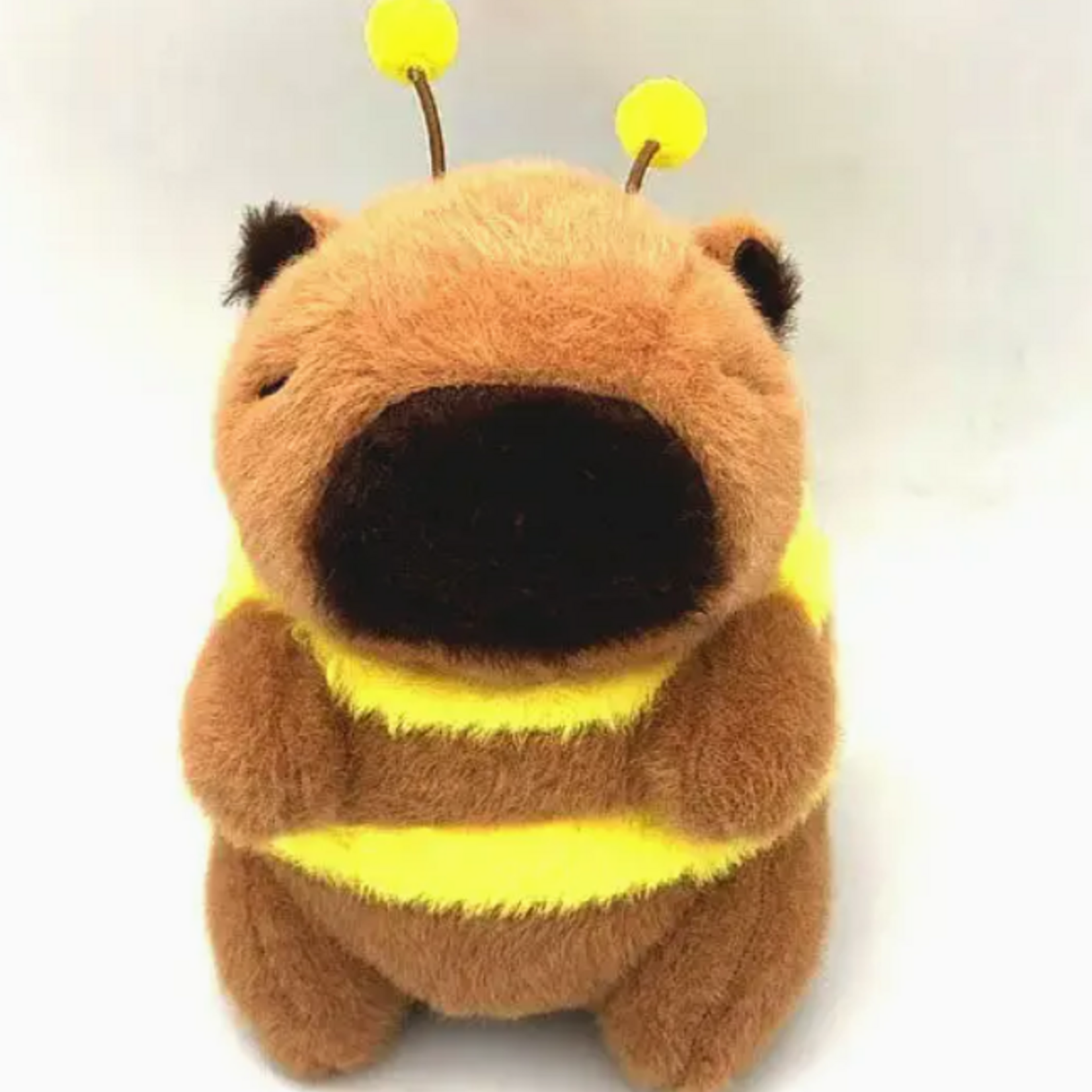 Showcase Capybara 9" Kawaii Bumblebee Plush Toy with Pull String For Moveable Wings