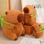 Showcase Capybara Plush with Turtle Backpack