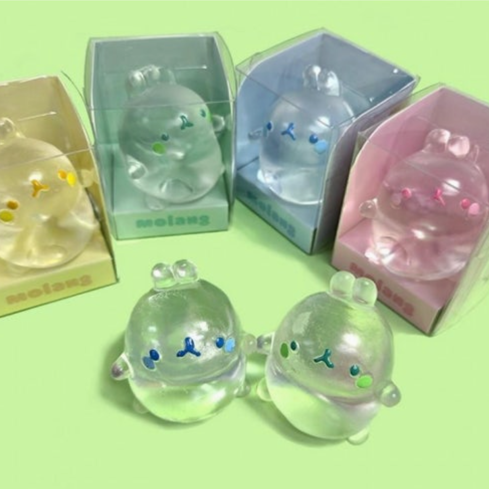 K-Wonderland Molang Clear Mochi Squishy Fidget Toy