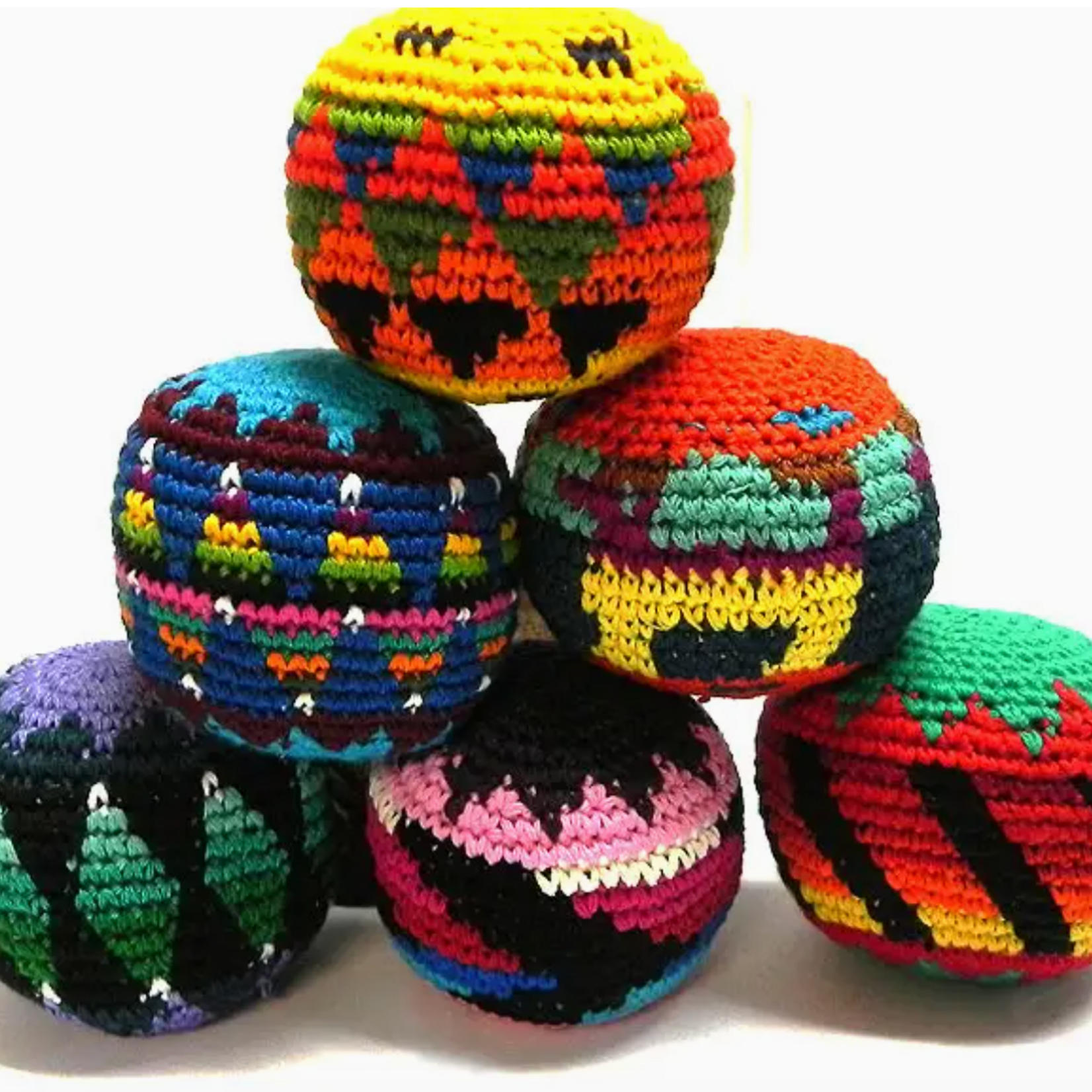 Pinhincha Multicolored Crochet Footbag Hacky
