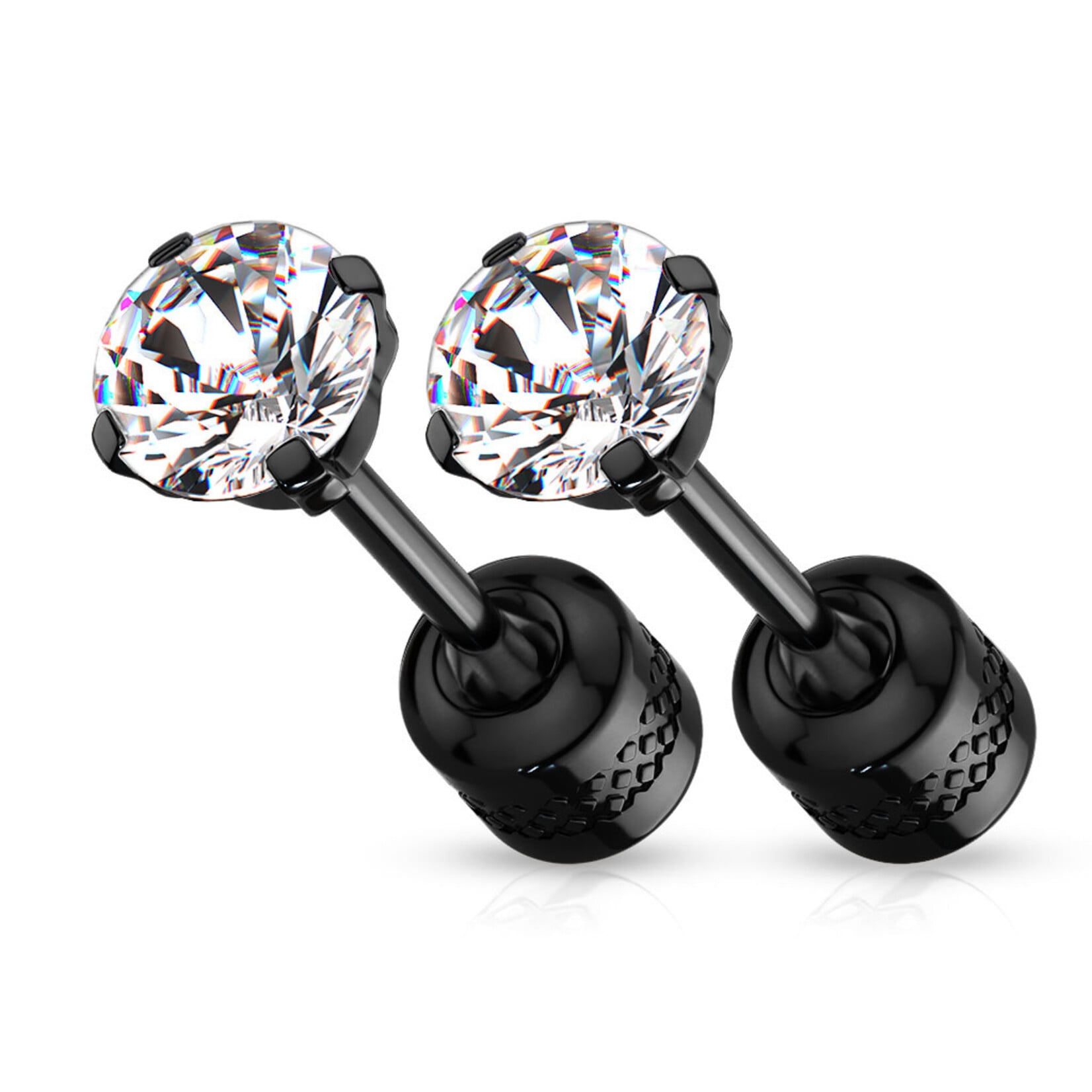 Hollywood Body Jewelry Screw Back Earrings