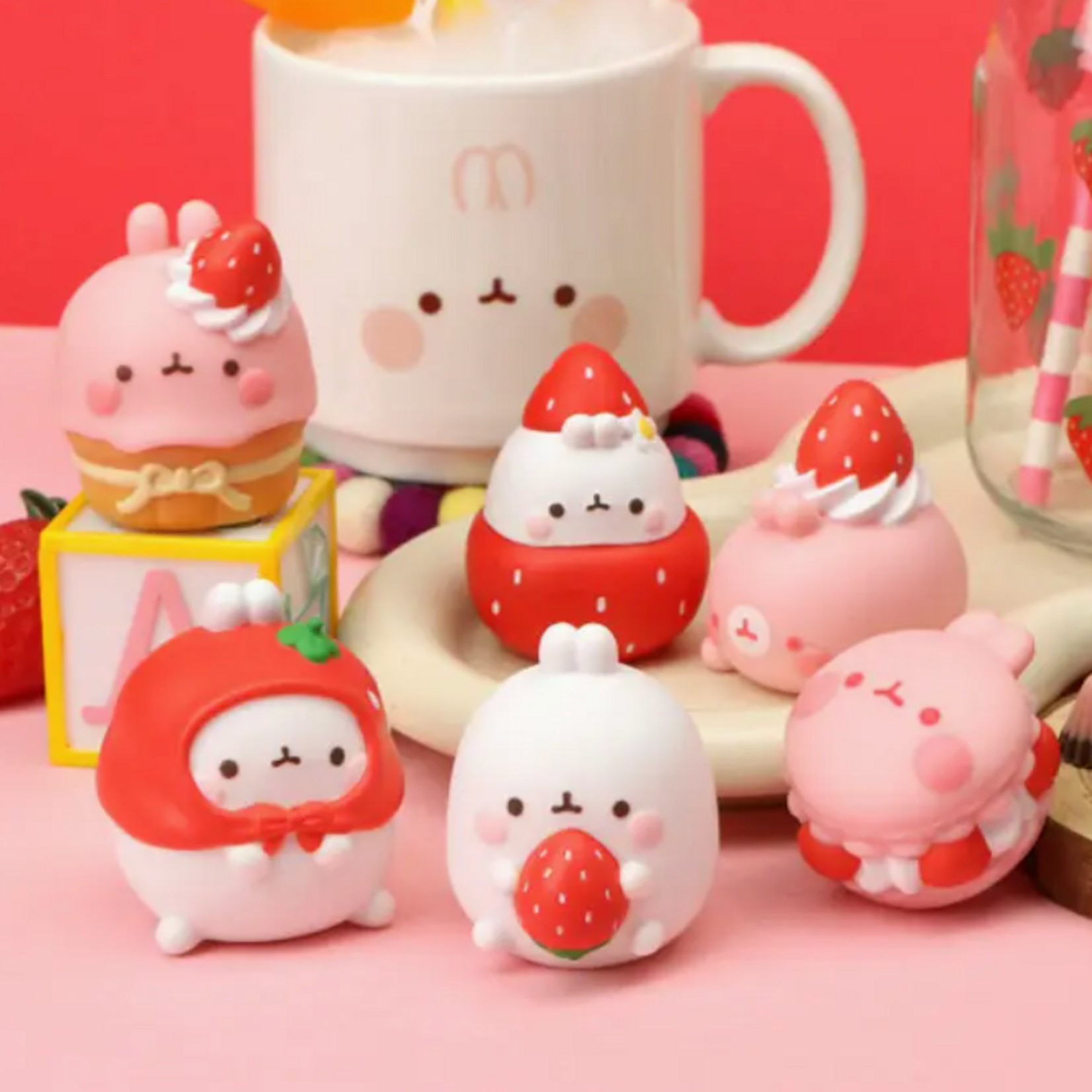 K-Wonderland Molang Strawberry Party Blind Box Figure Series 257117
