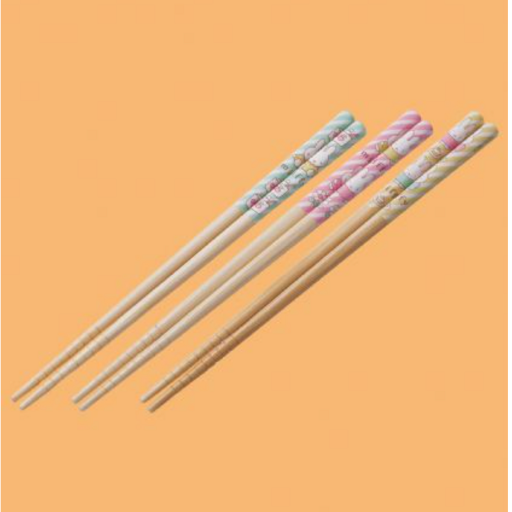 Clever Idiots SK-MF-667282 Miffy Bamboo Chopstick 3pcs Set (Miffy)